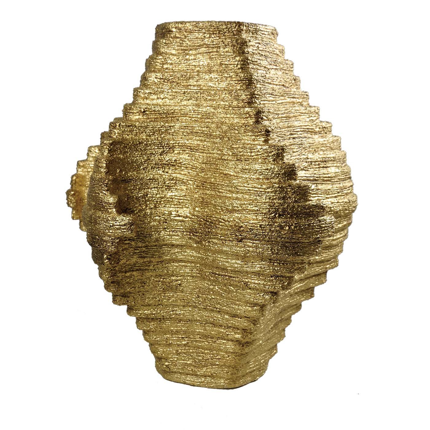 Gold Leaf Diamond Vase - PB Studio Artigiano