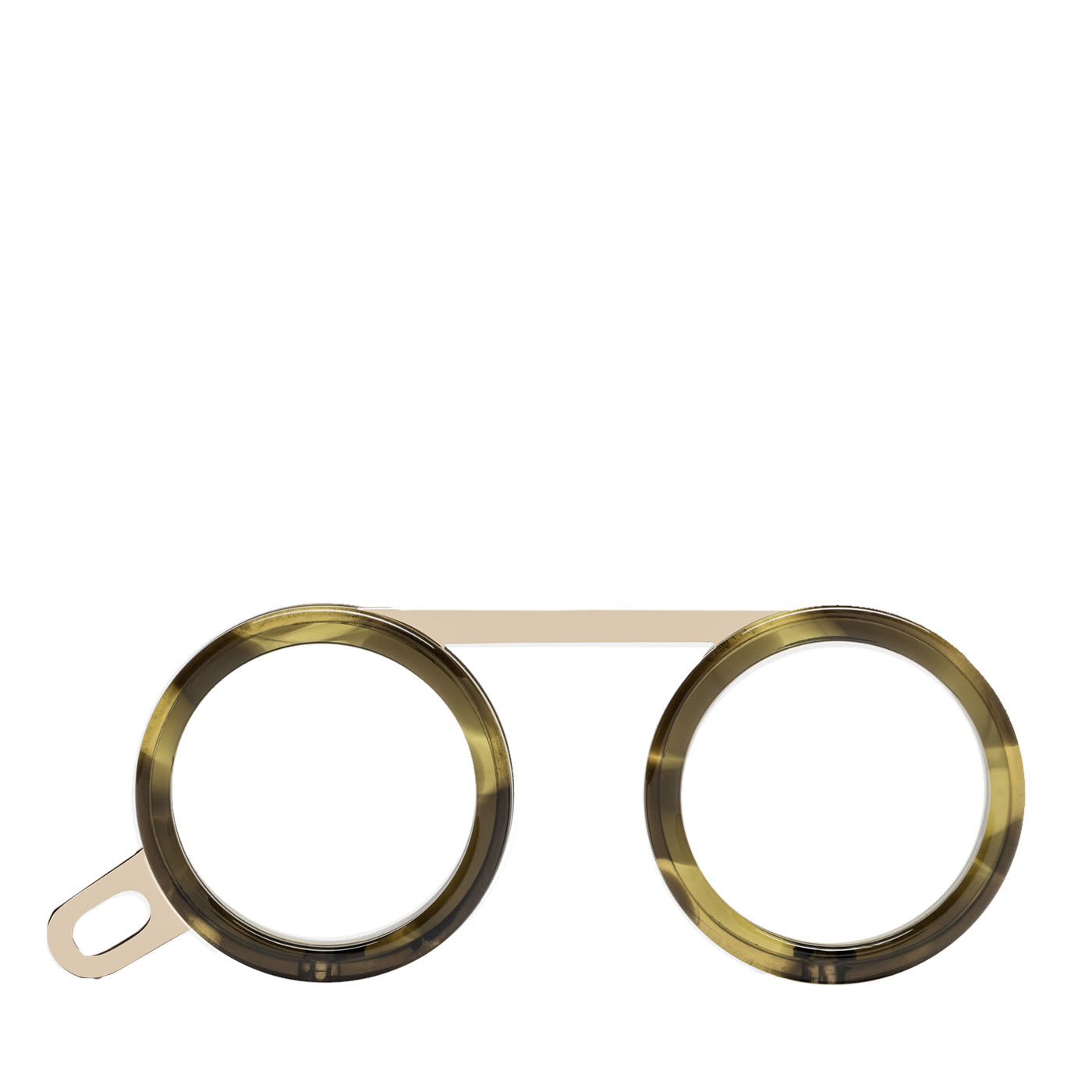 Green and Gold Reading Glasses - Fassamano