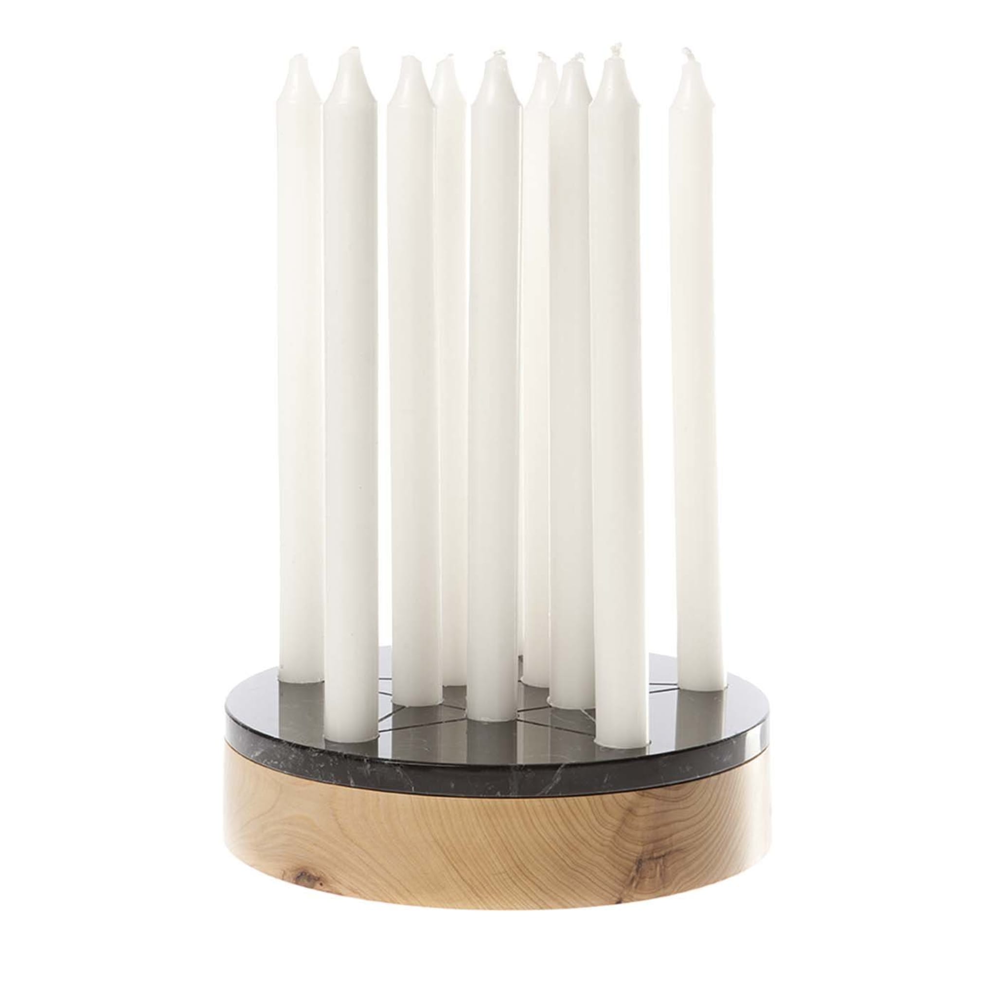 Cornelius Candle Holder in Marquina Marble - Main view