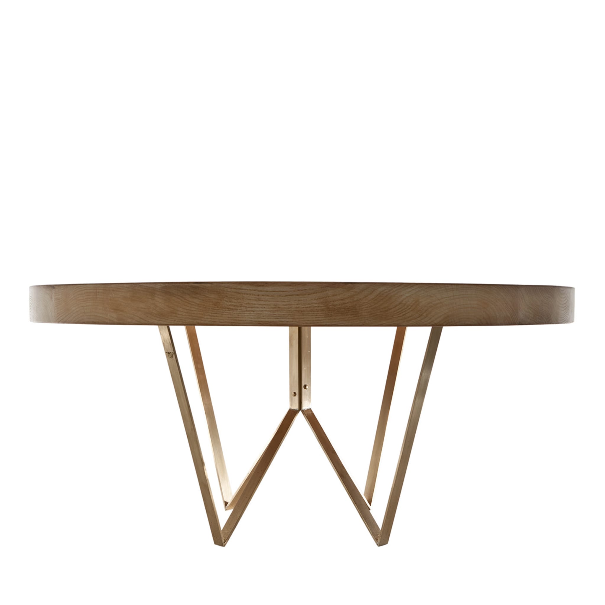 Maurits Round Dining Table with Brass Base - Alternative view 3