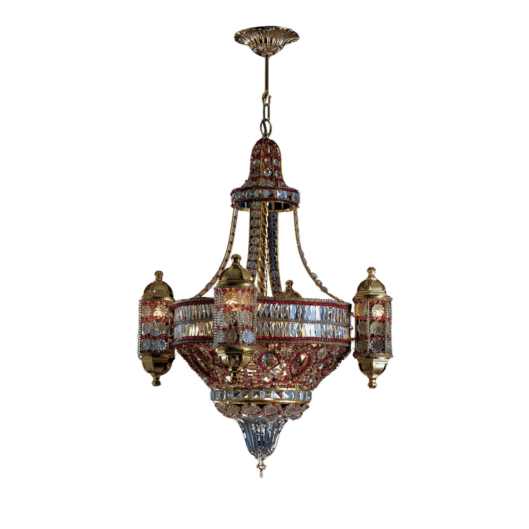 Red Crystal Chandelier - Main view