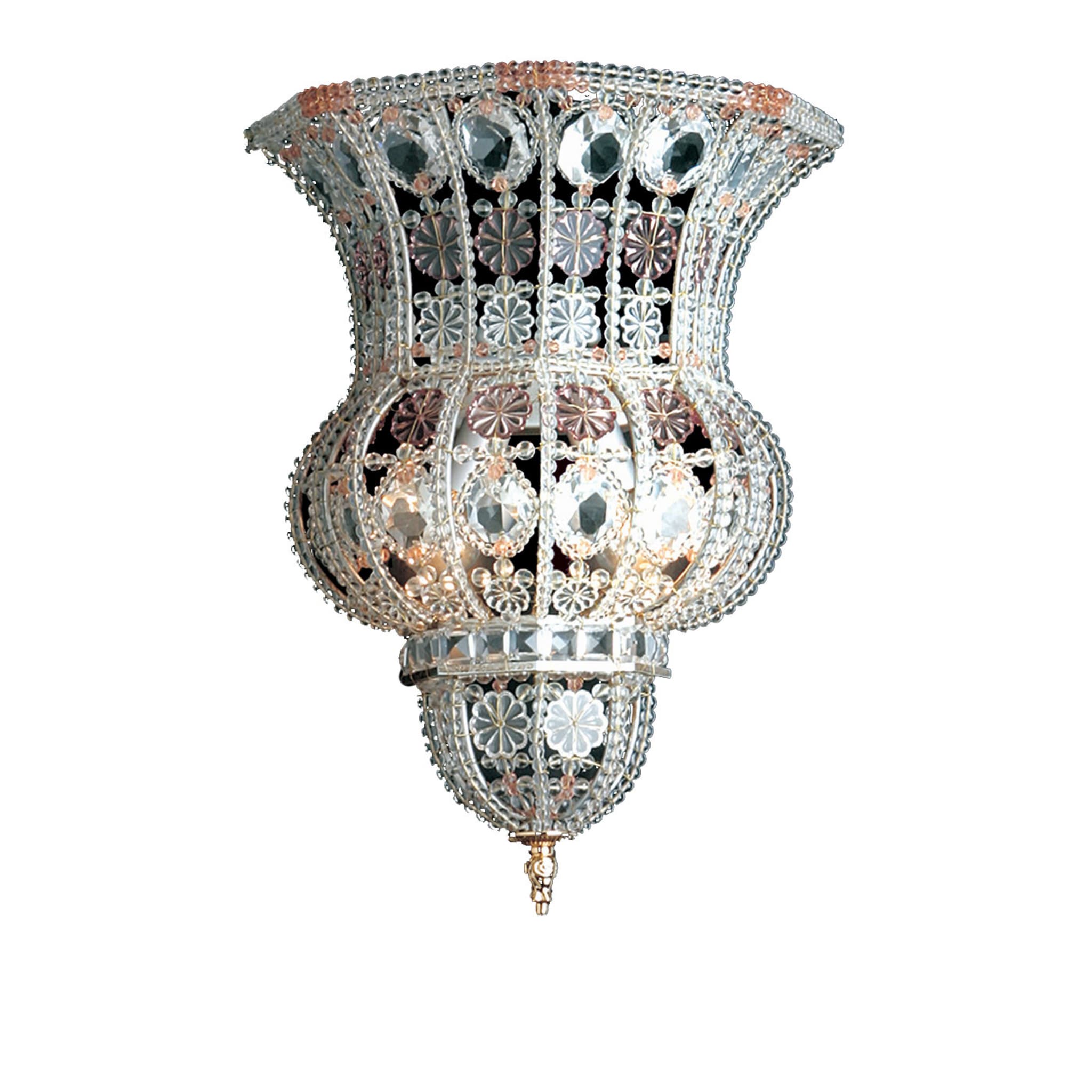 Crystal and Amethyst Sconce - Main view