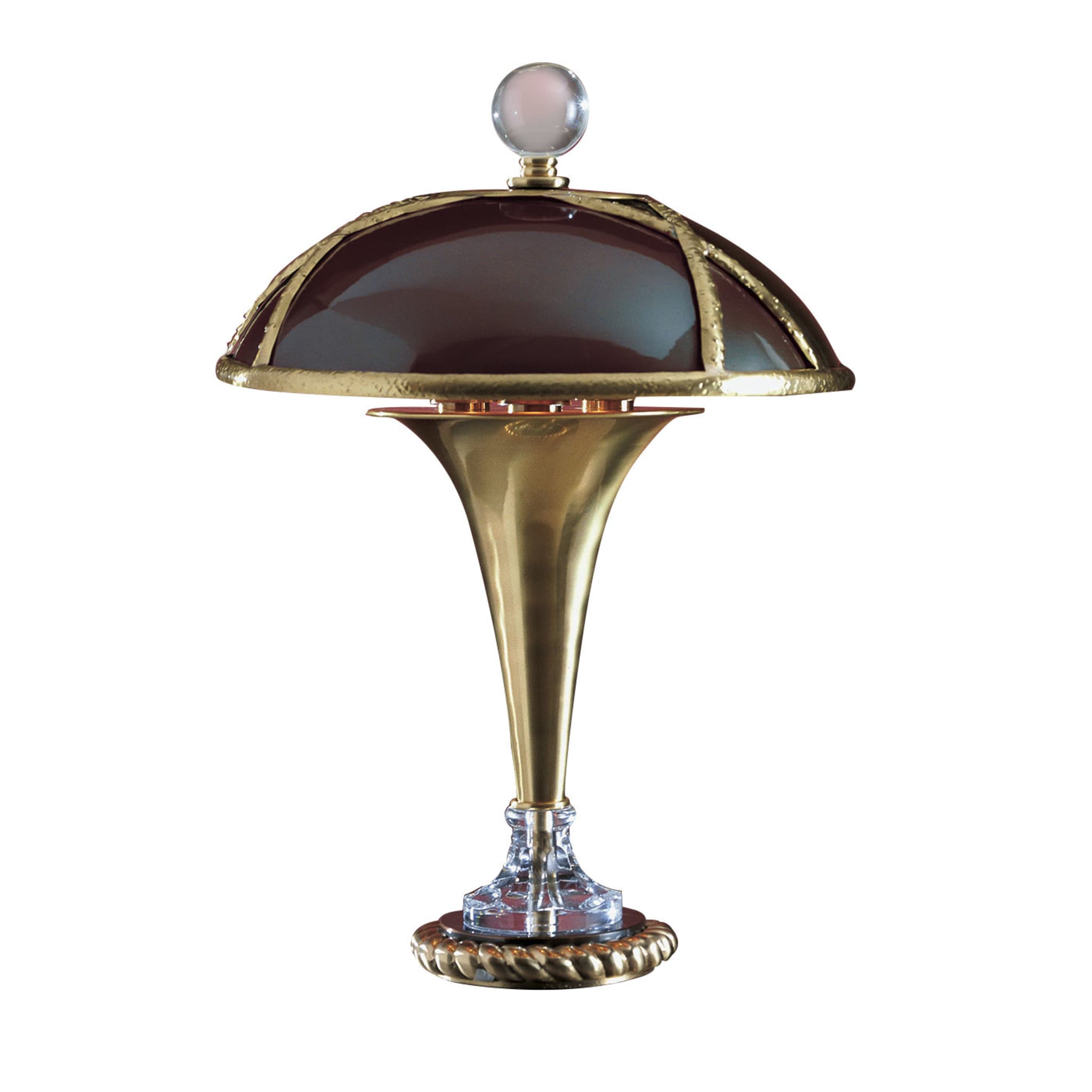 Brass and Crystal Table Lamp - Main view