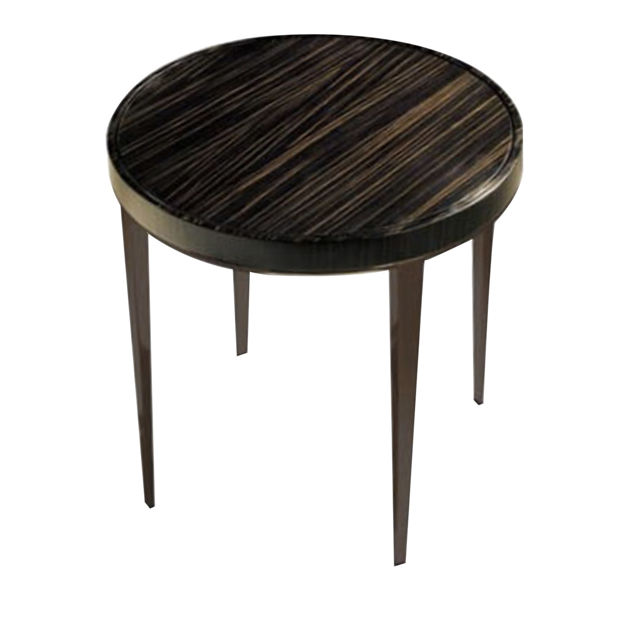 K-Side Schwarz Holz und Metall Tisch - Hauptansicht
