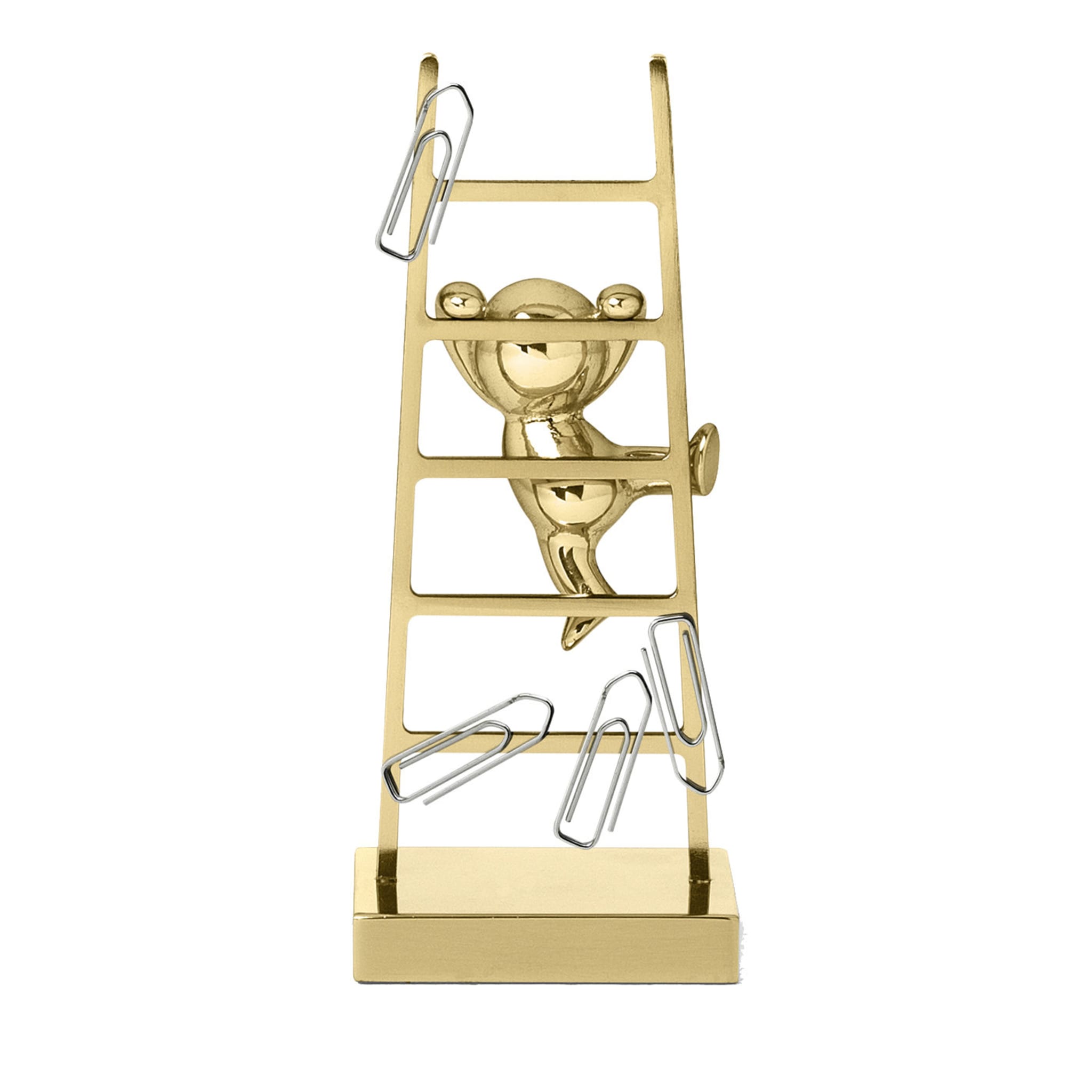 Omini Climber Clip Holder in Polished Brass By Stefano Giovannoni - Alternative view 1
