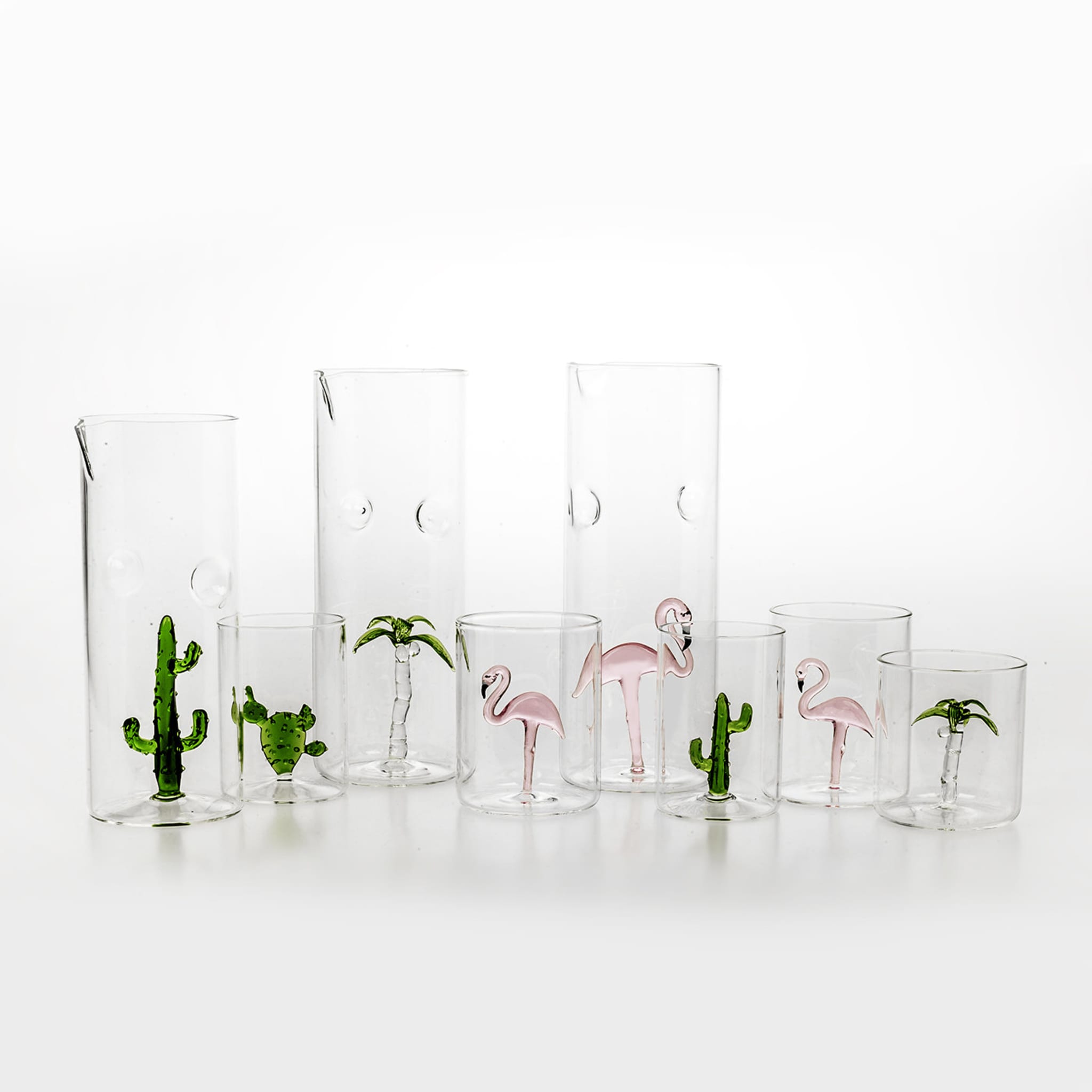 Cactus Set of 4 Glasses and Pitcher - Alternative view 1