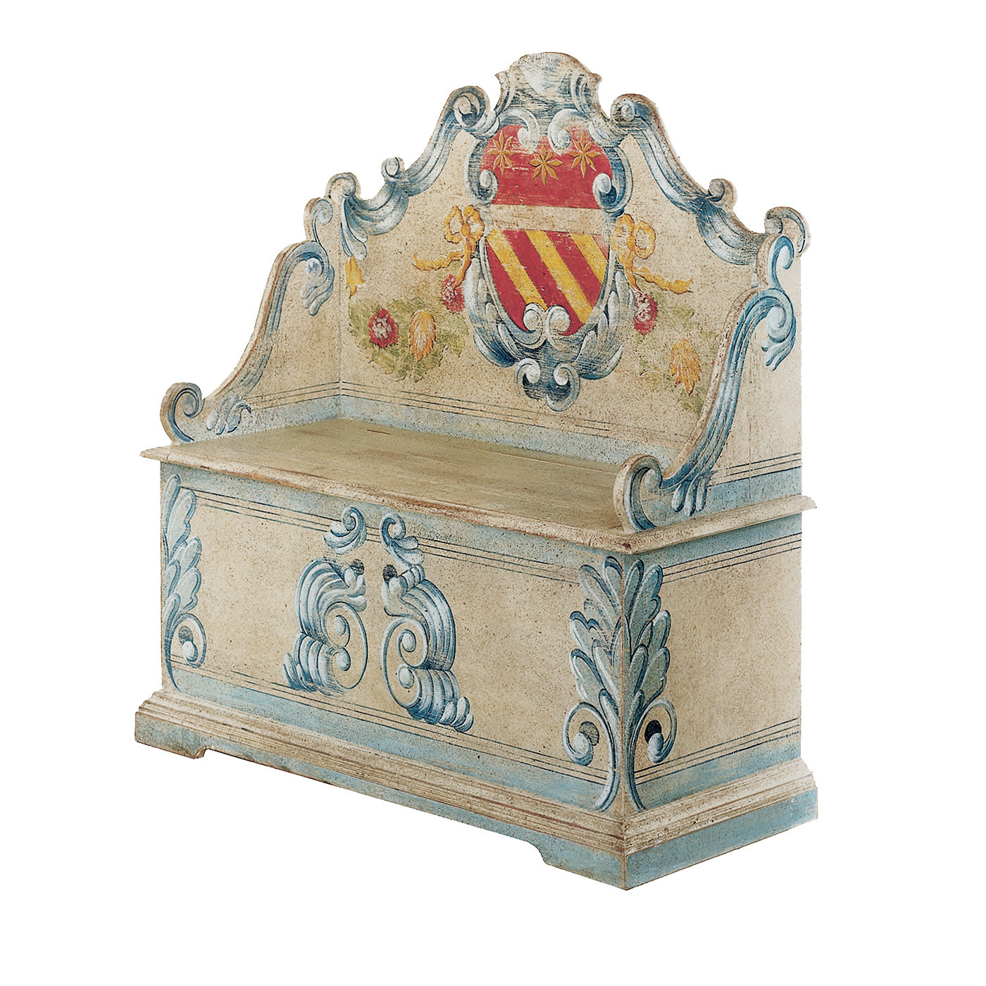 Blanket Chest with Crest Decoration - Bianchini & Capponi