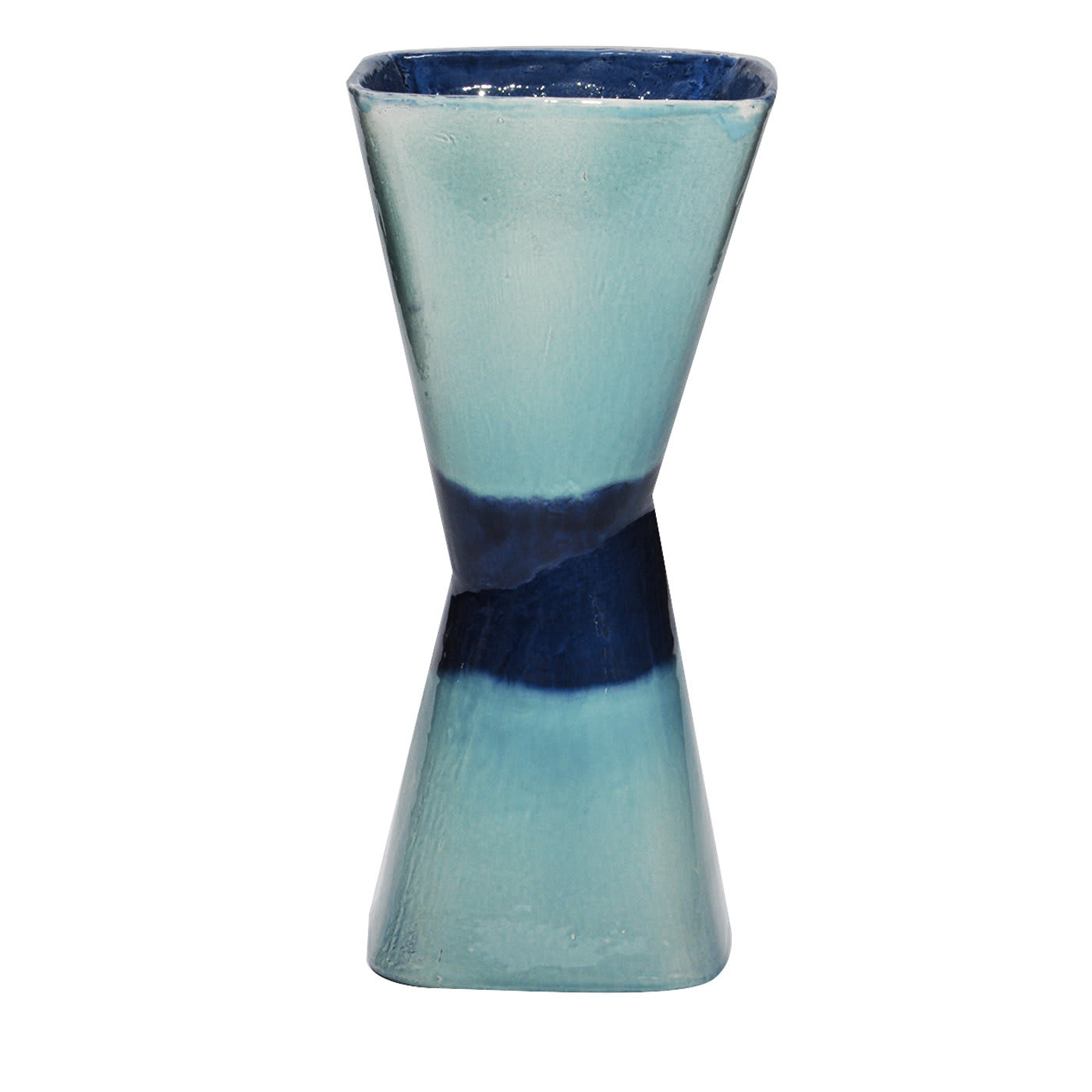 Clessidra Vase Turquoise and Blue - Caruzzo e Fabbro