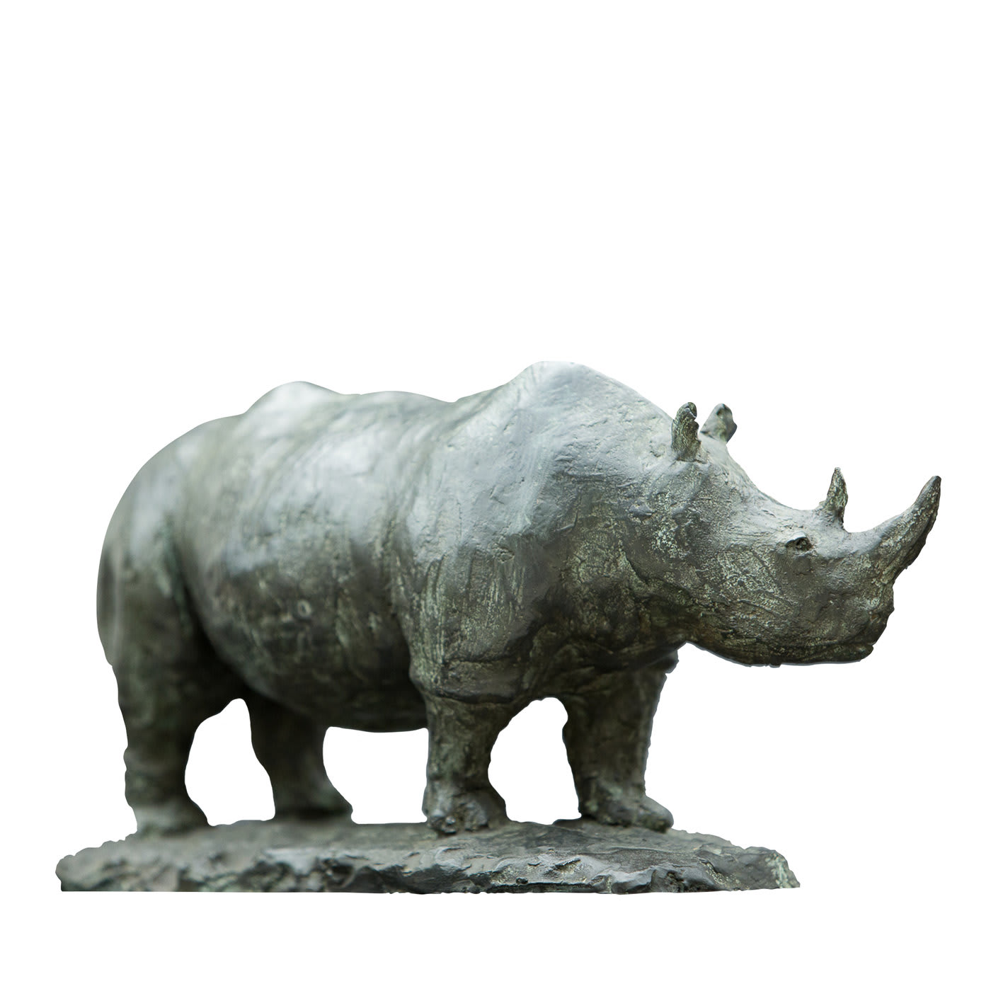 Rhinoceros Bronze Sculpture - Galleria Romanelli