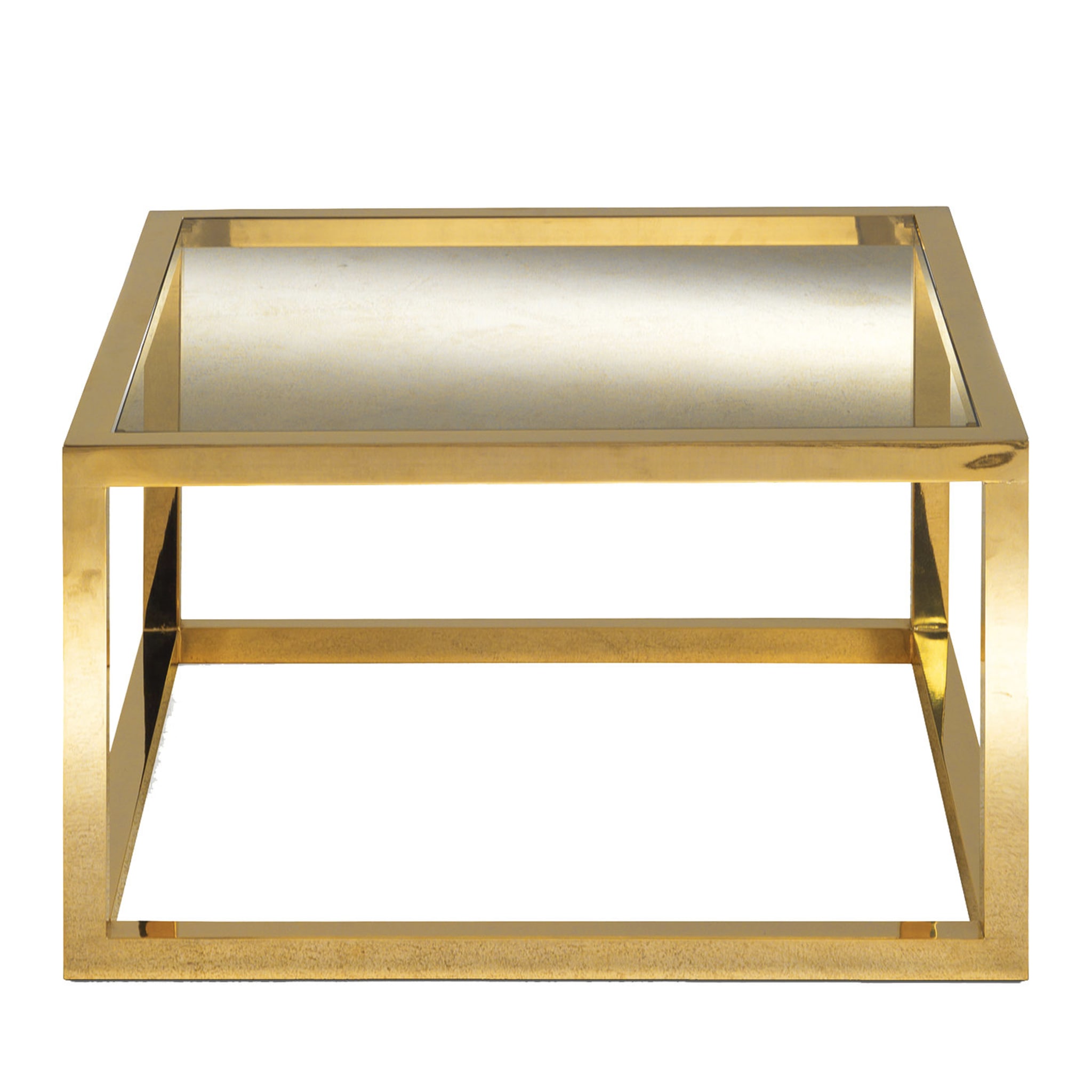 T161 Coffee Table In Brass - Main view