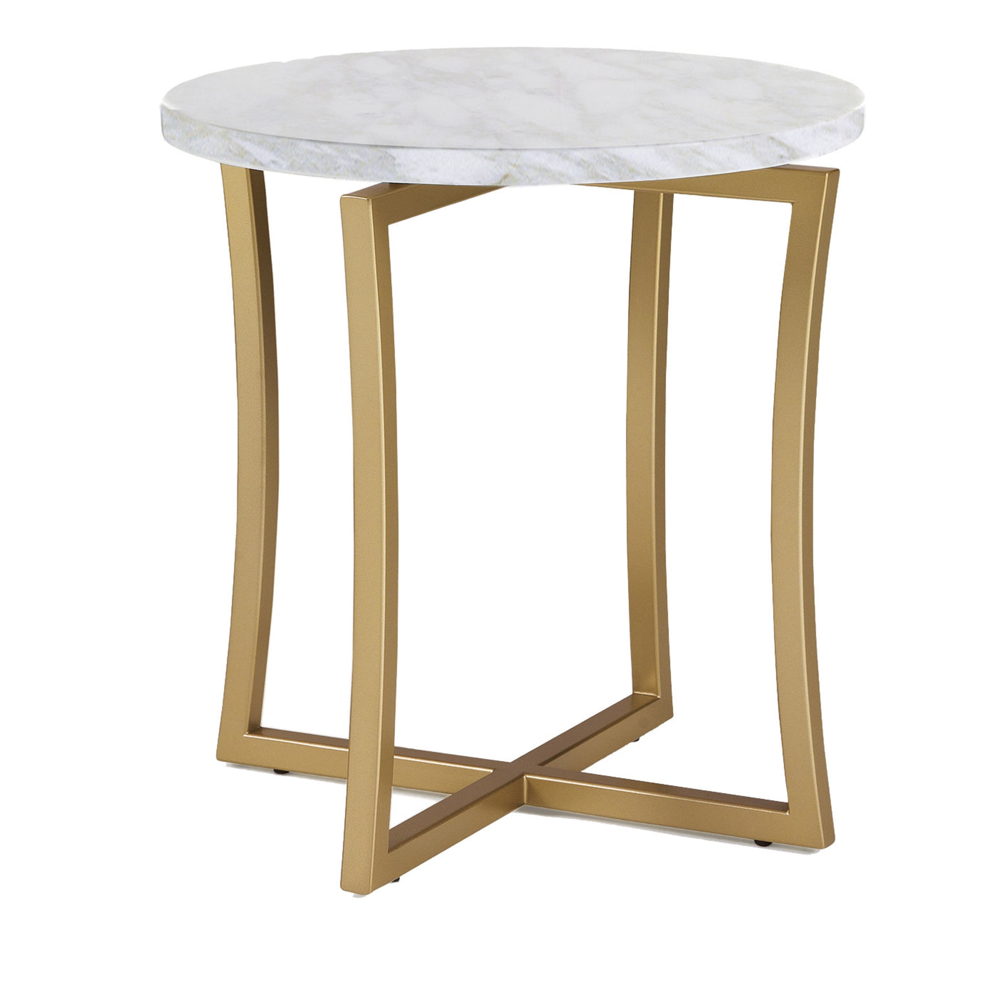 T163/S Low Side Table With Calcatta Marble Top - Main view