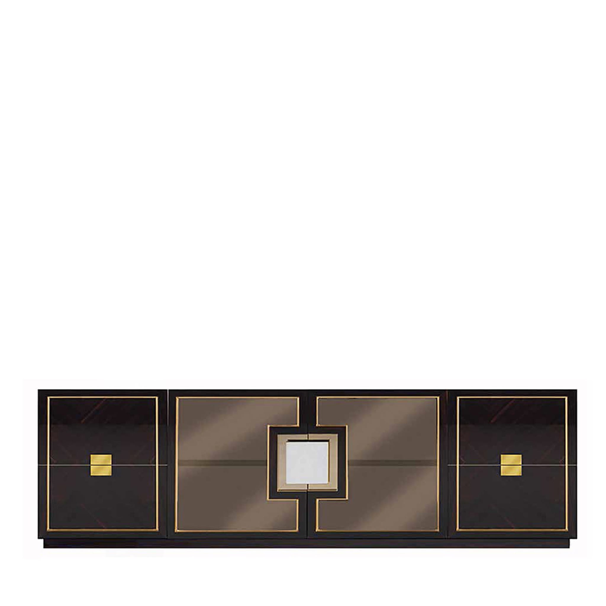 B/5093 Media Stand Tv Cabinet In Ebony - Main view