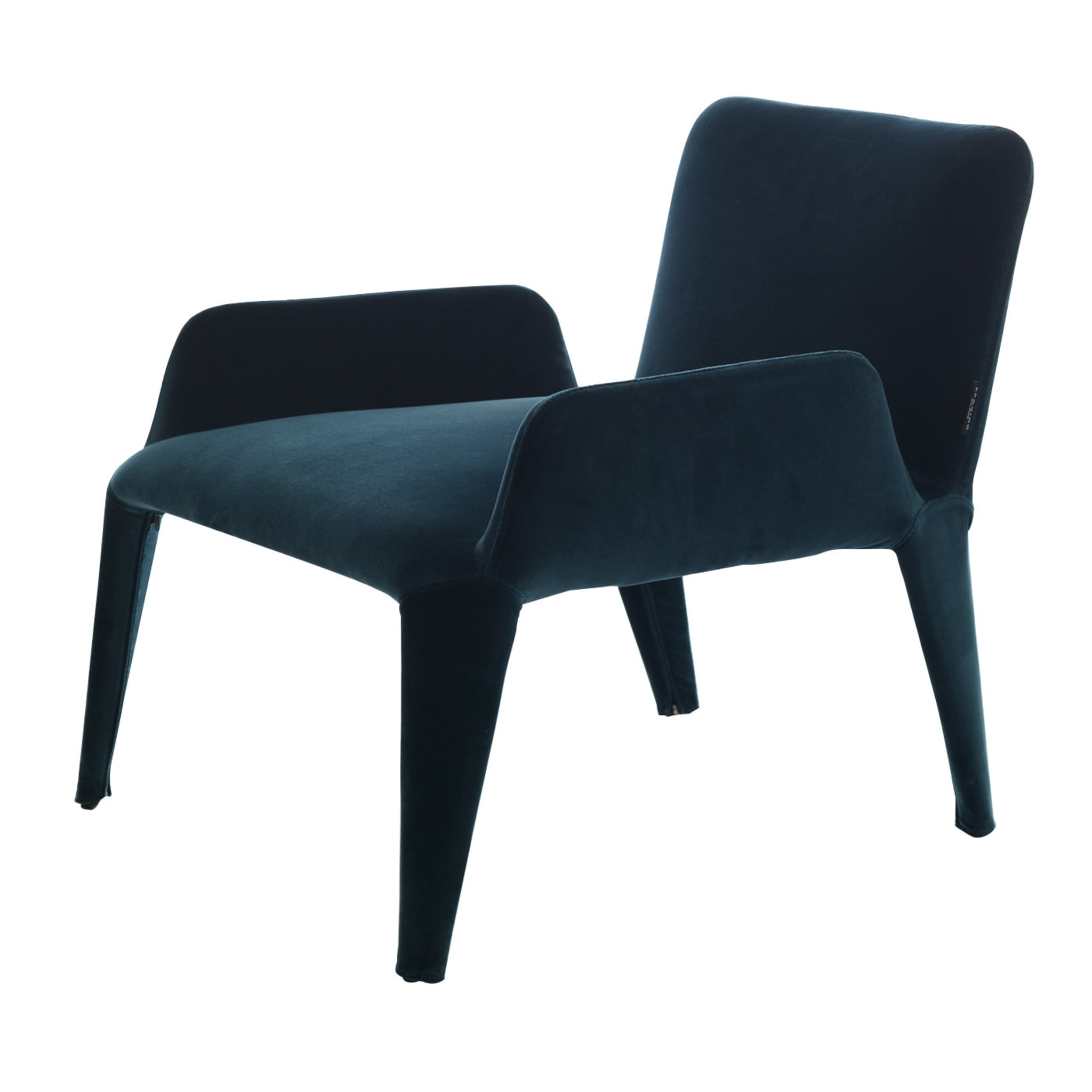 Nova Blue Armchair with Armrests - Main view