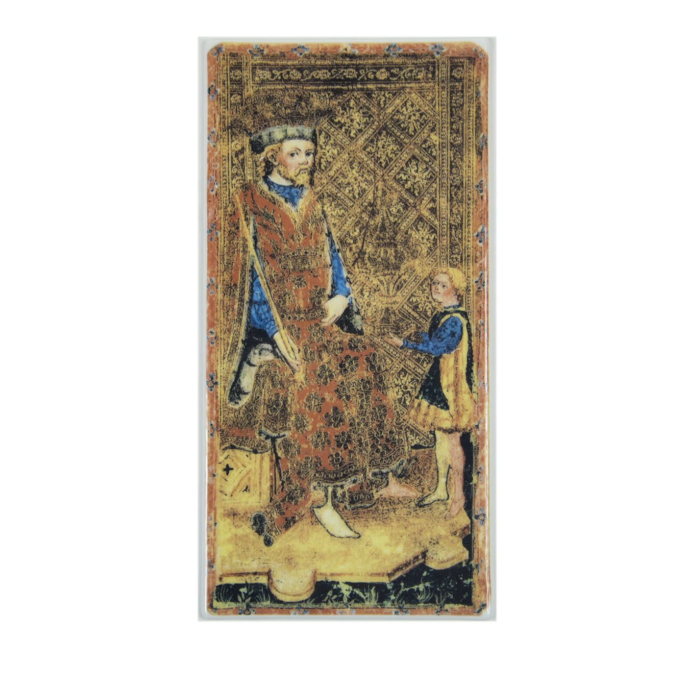 Tarot Card The King of Wands Set of 2 - Vetrofuso