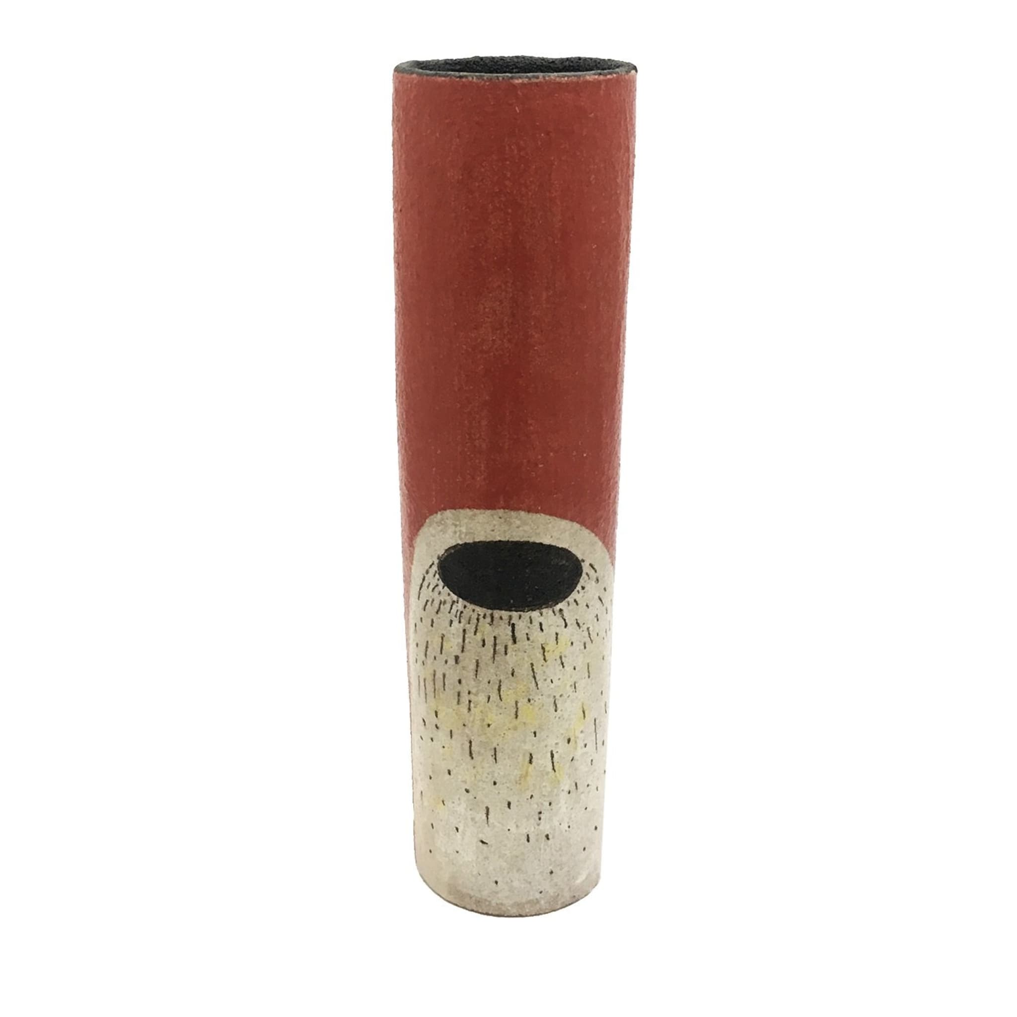Segno White and Red Tall Vase - Main view