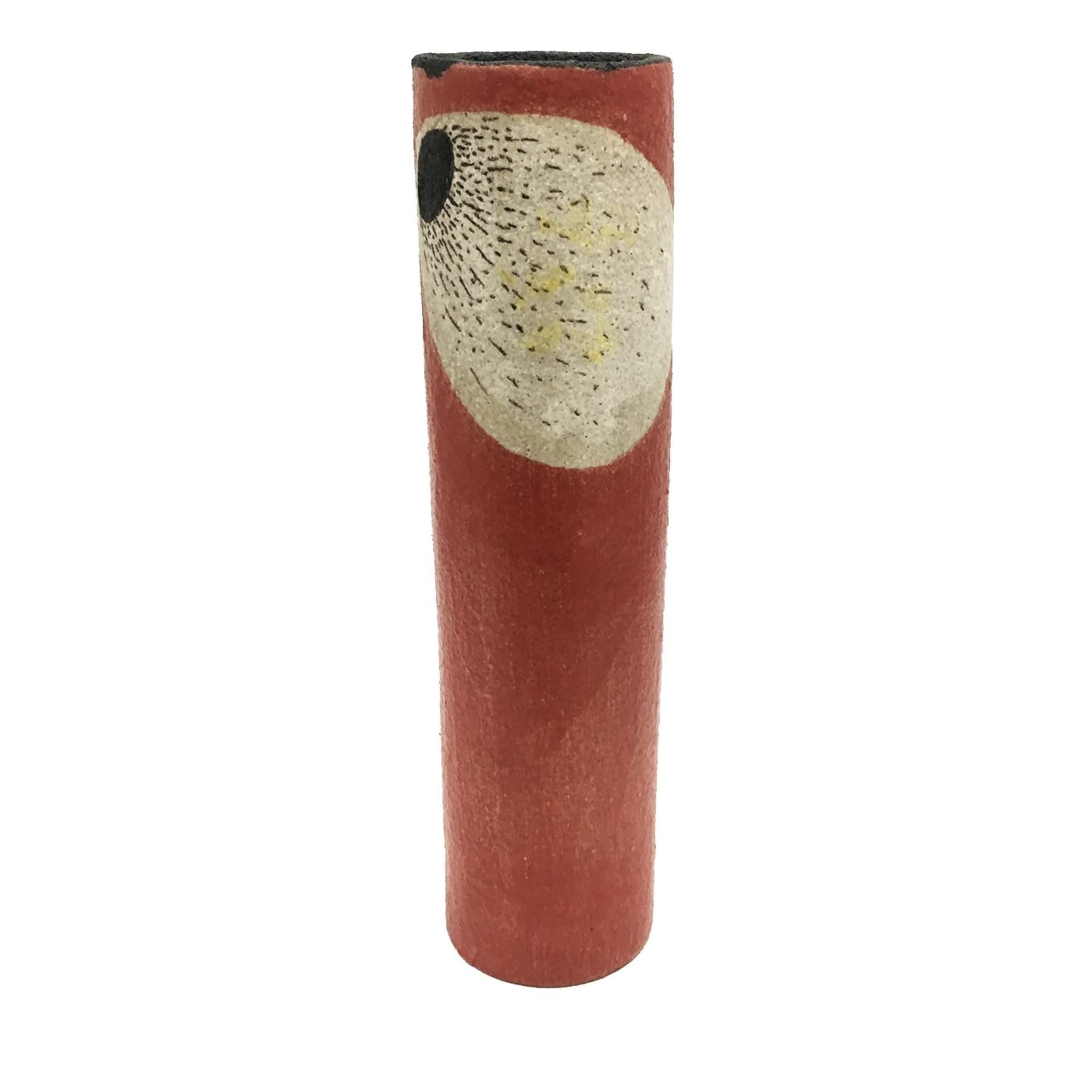 Segno White and Red Tall Vase - Alternative view 1