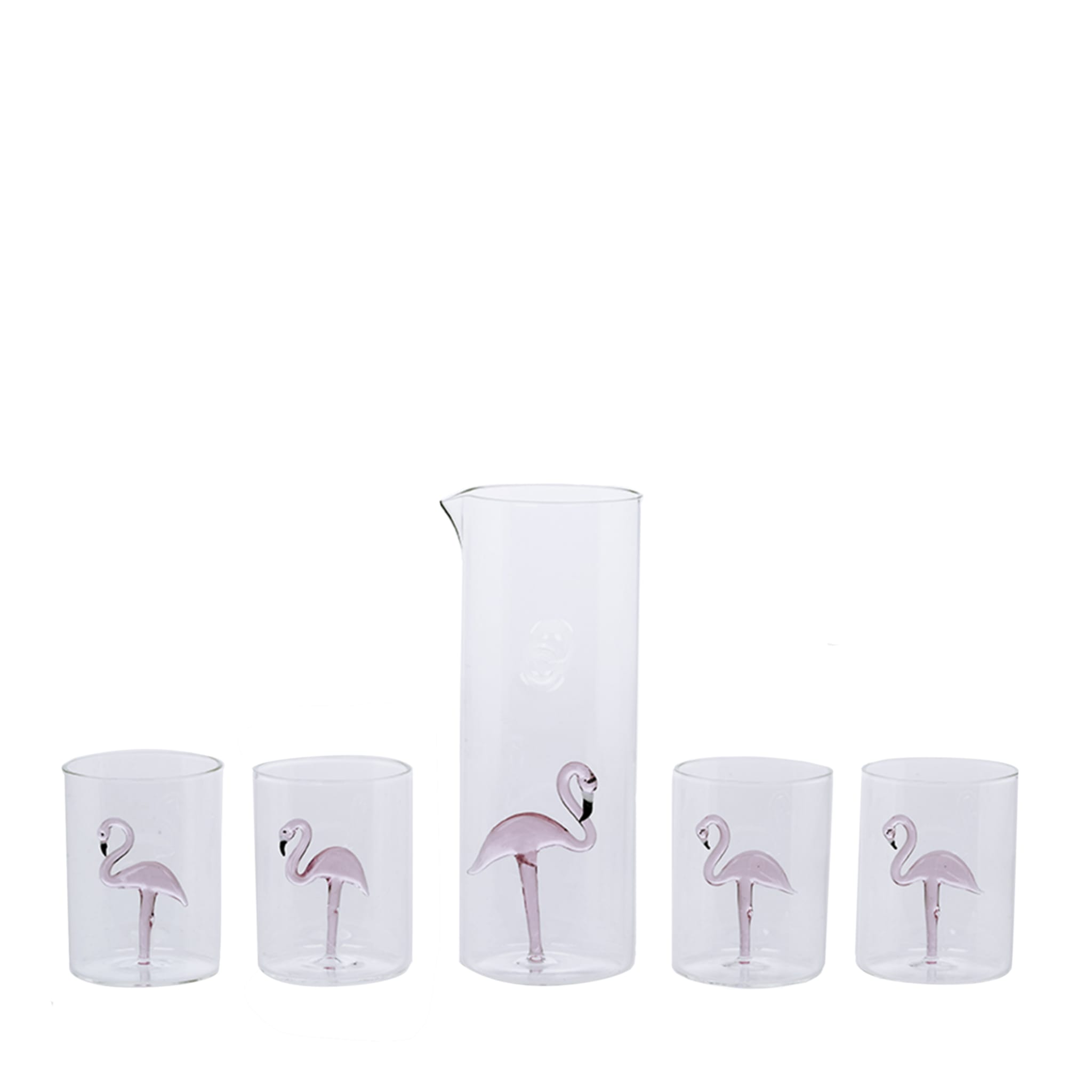 Fenicottero Set of 4 Glasses and Pitcher - Main view