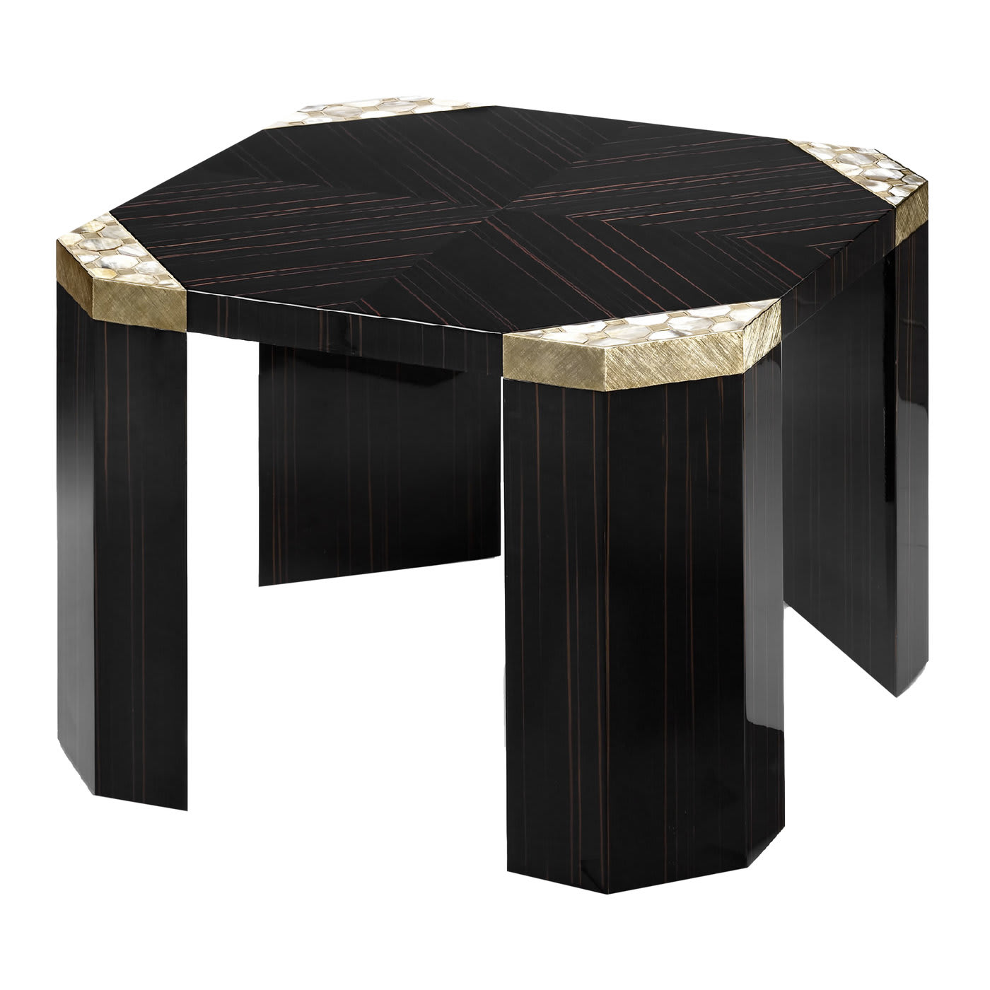 Ebony Wood Square Side Table - Arcahorn