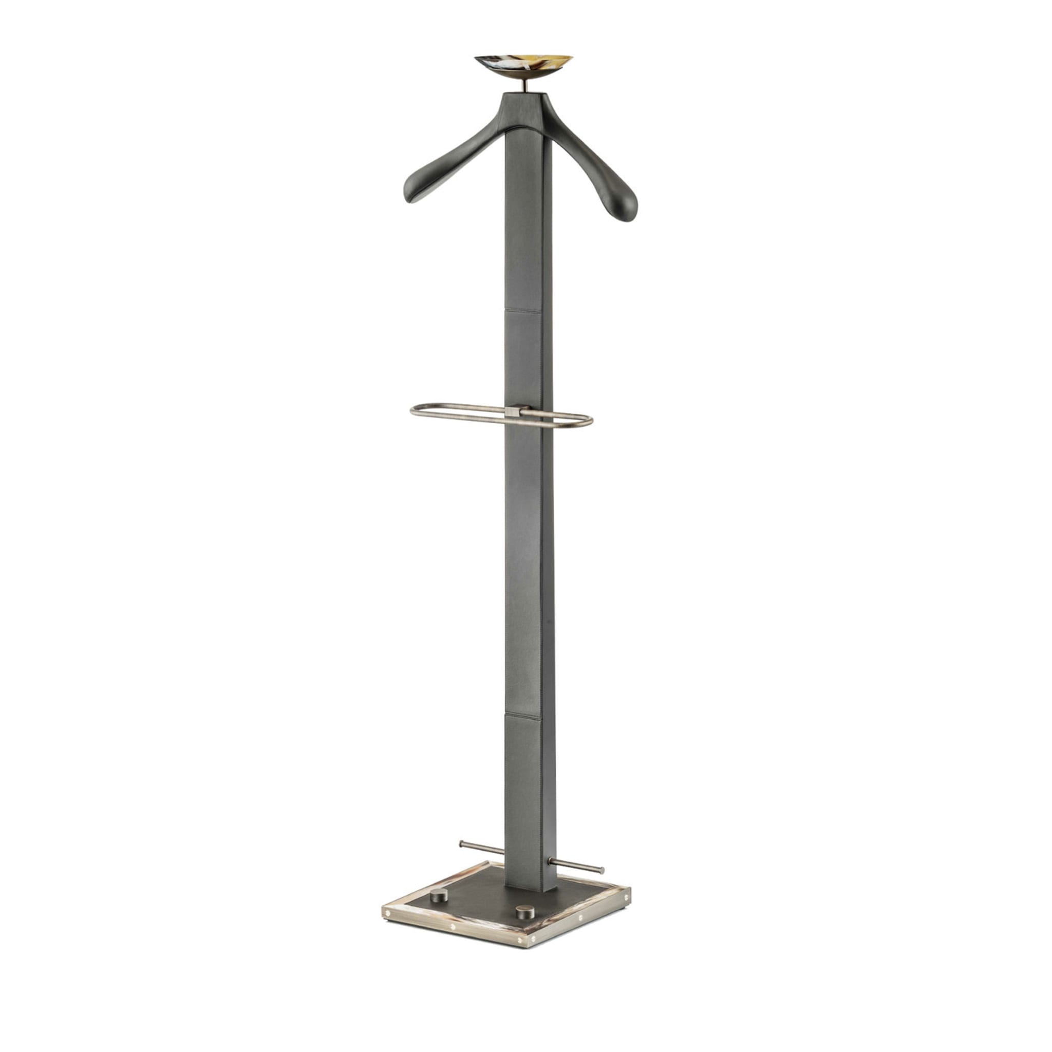 Brown Leather Valet Stand - Main view