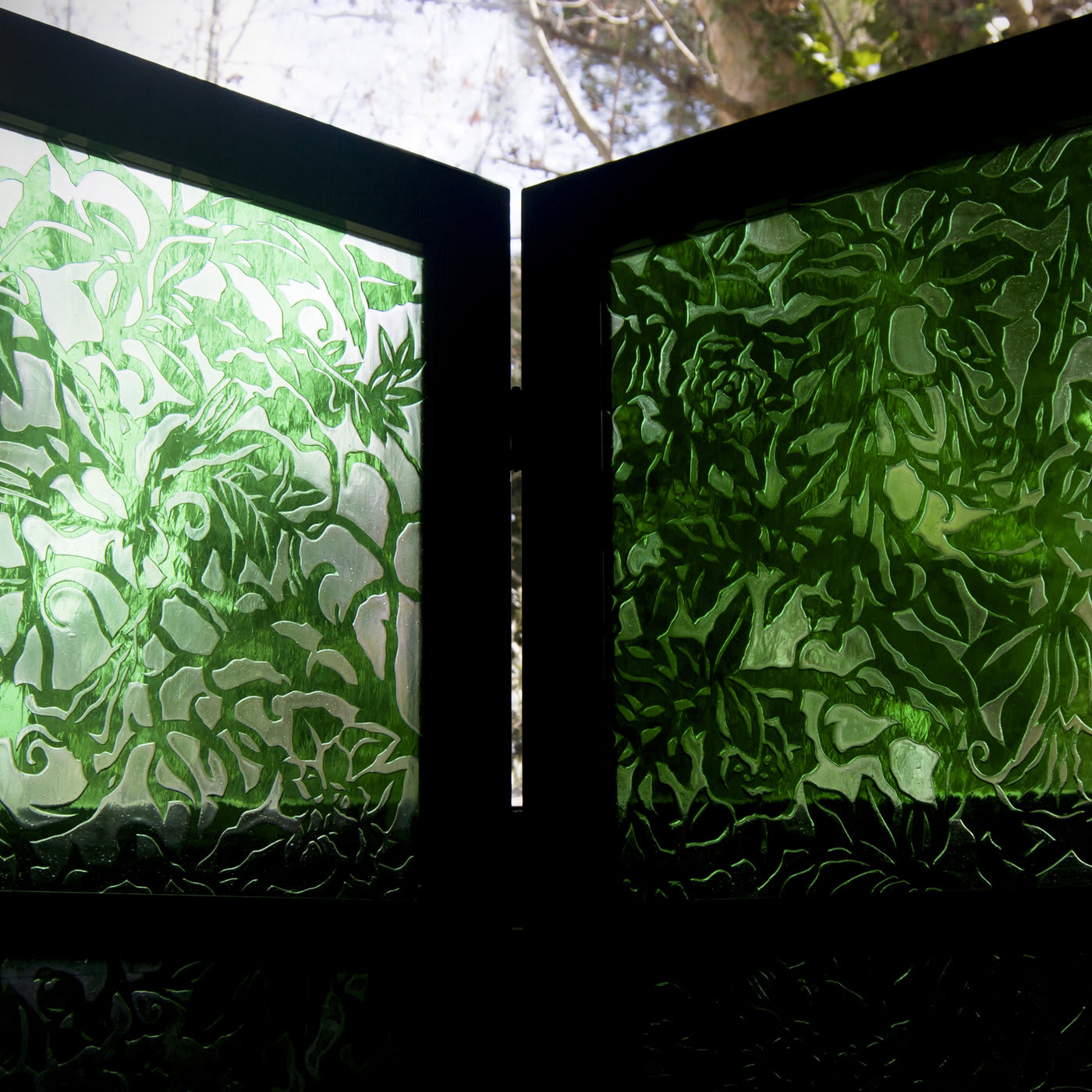 Green Glass Screen - Turelli Studio