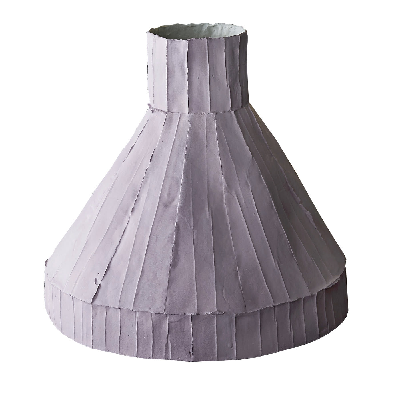Vulcano Corteccia Lilac Low Vase - Paola Paronetto