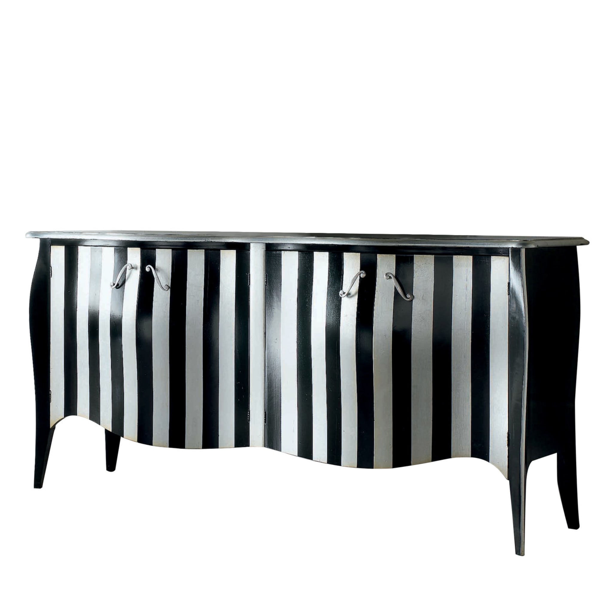 Black and White 4-Door Sideboard - Main view
