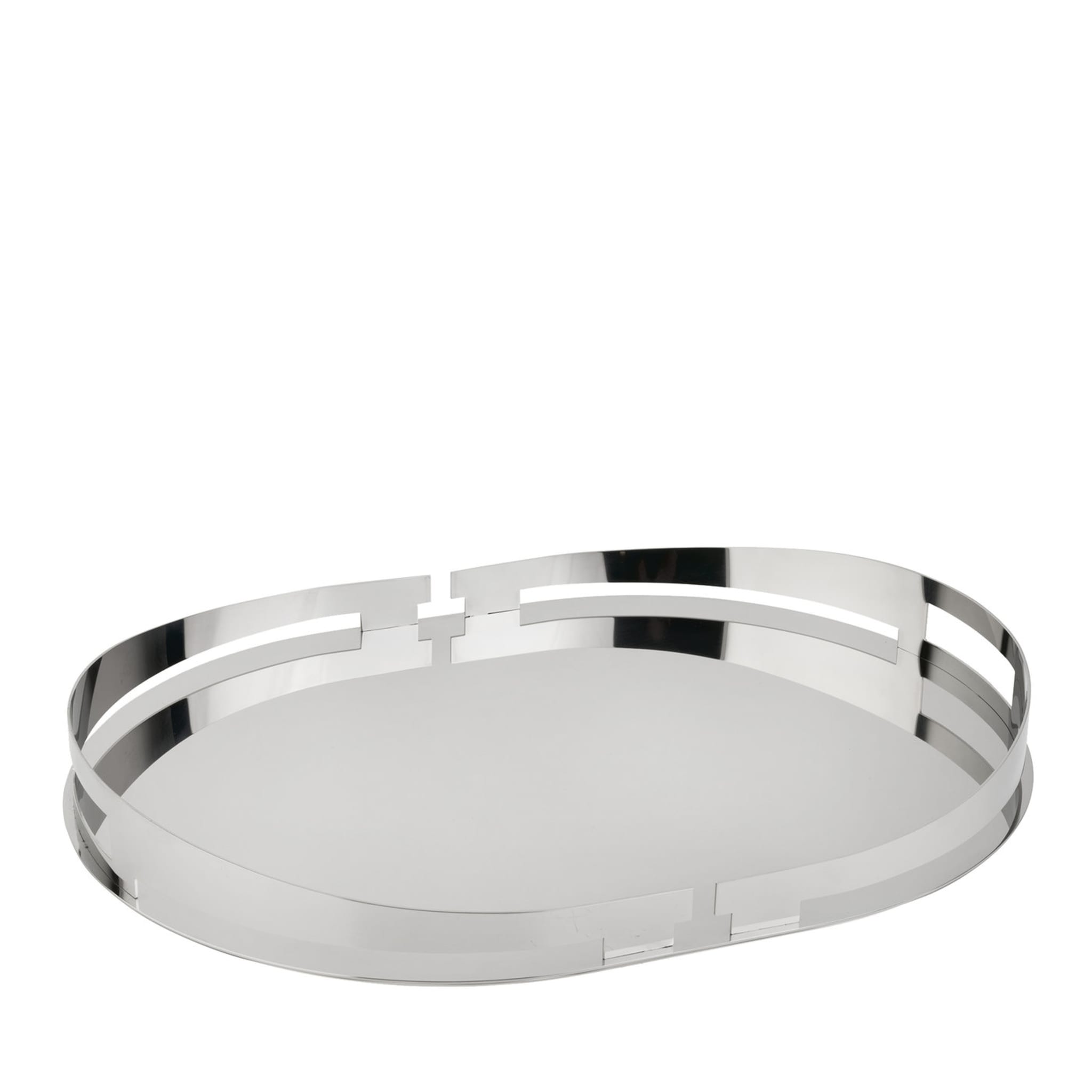 Oval Stainless Steel Tray - Main view