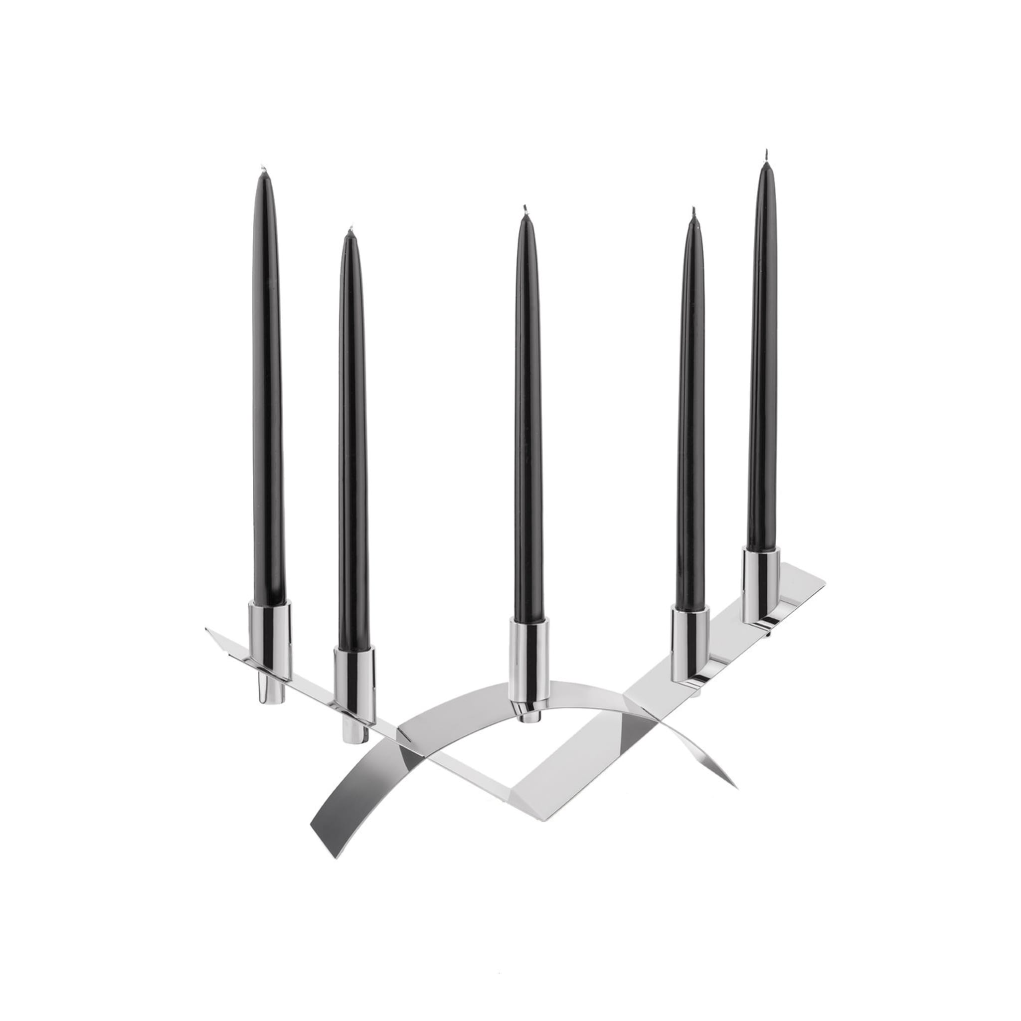 5-Candle Candelabra in Stainless Steel - Main view