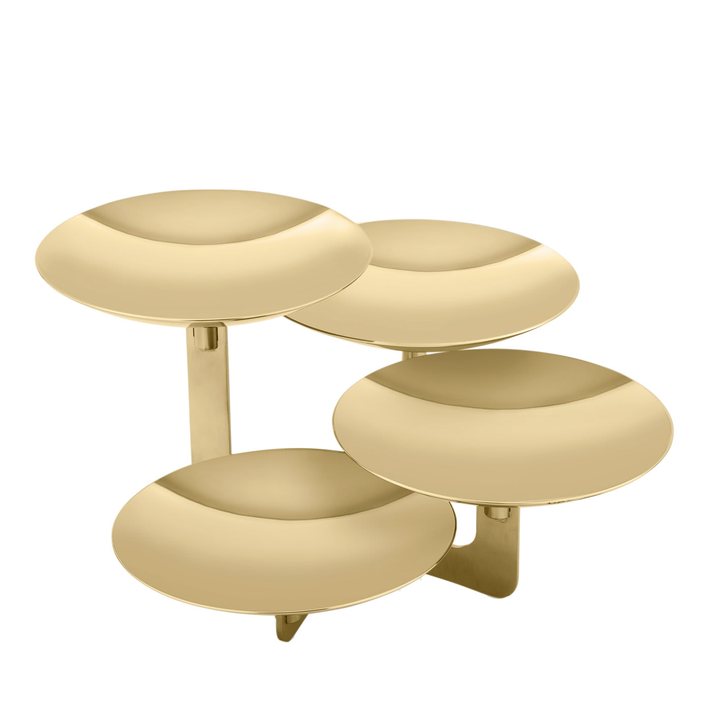 Four-Plate Gold Serving Stand - Elleffe Design