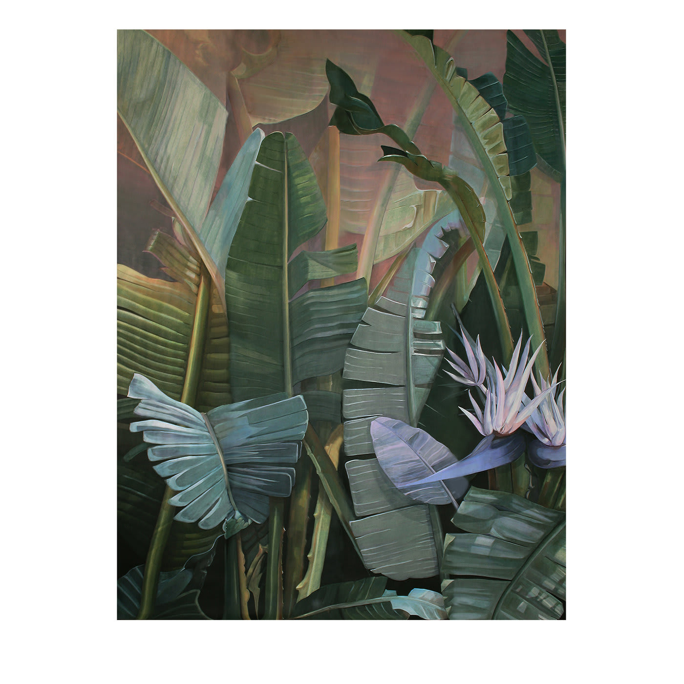 Pink Tropical Forest Wallpaper - Larghevedute
