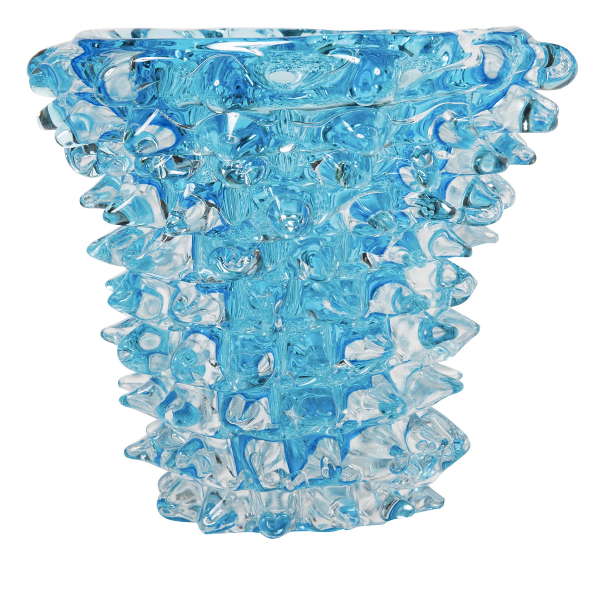 Petit vase conique Rostro bleu - Vue principale
