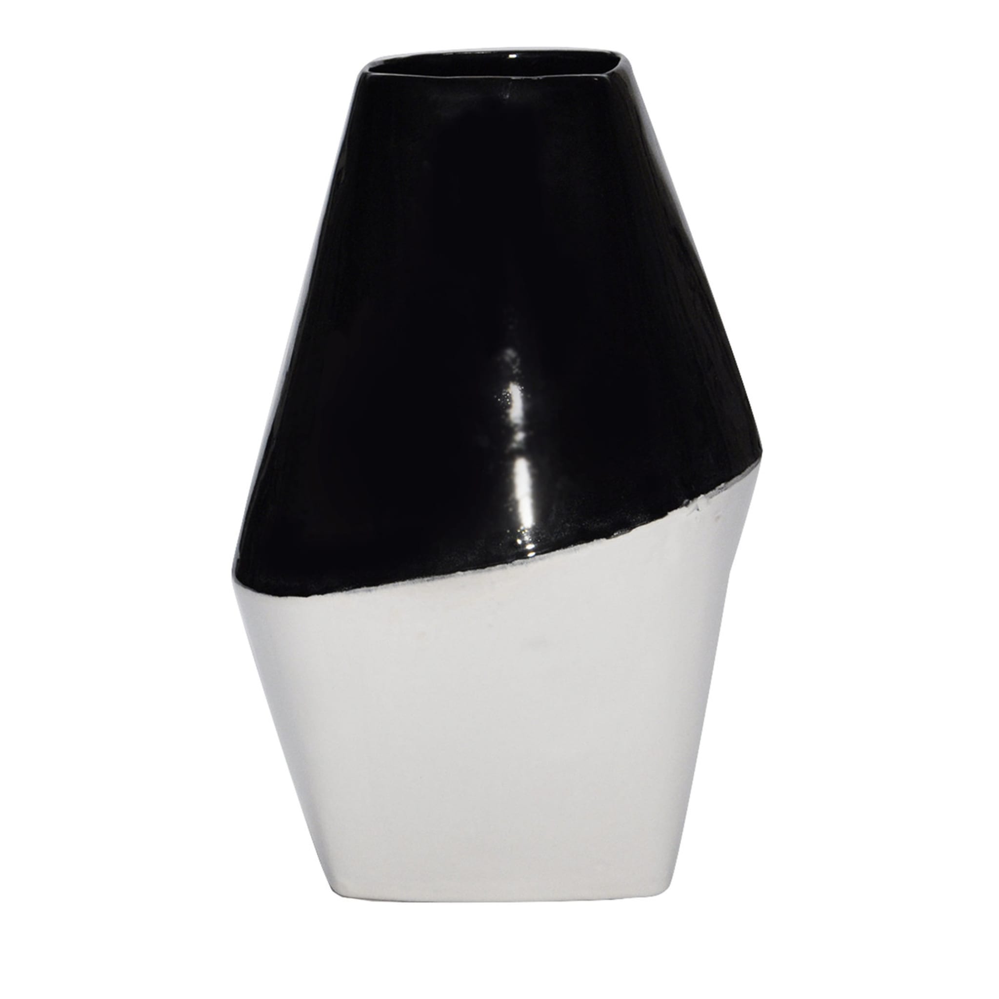 Vase Bottiglia noir et blanc - Vue principale