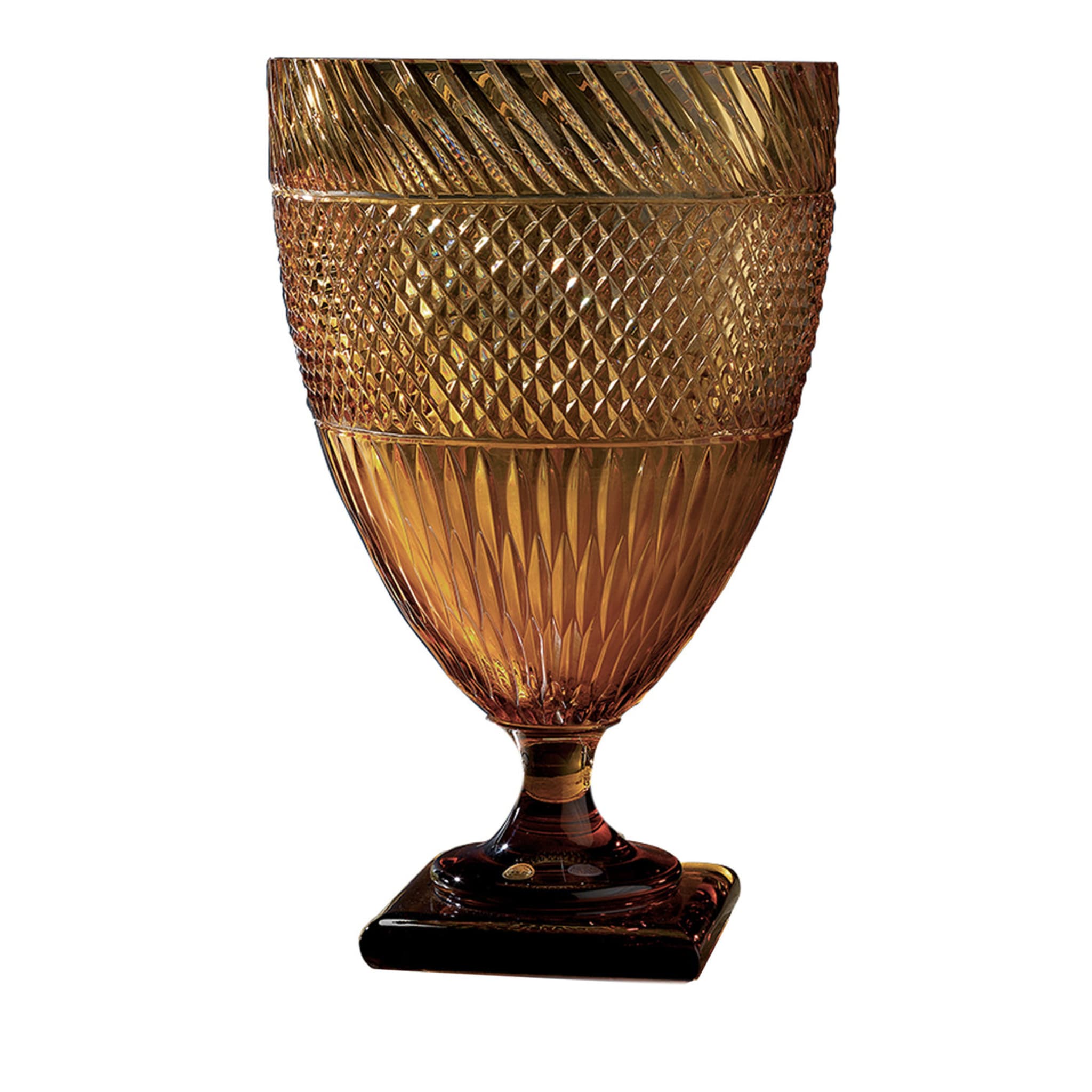 Crystal Goblet in Amber - Main view