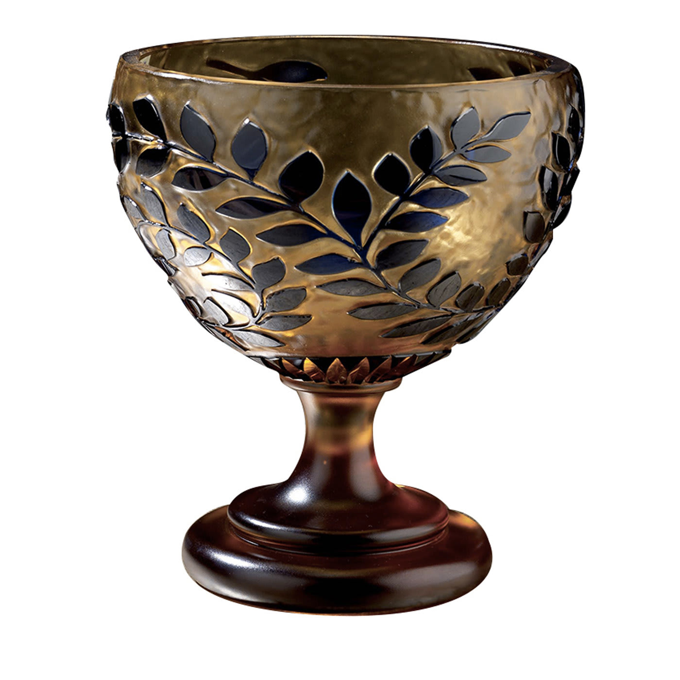 Crystal Cup I in Amber and Blue - Nuova Cev