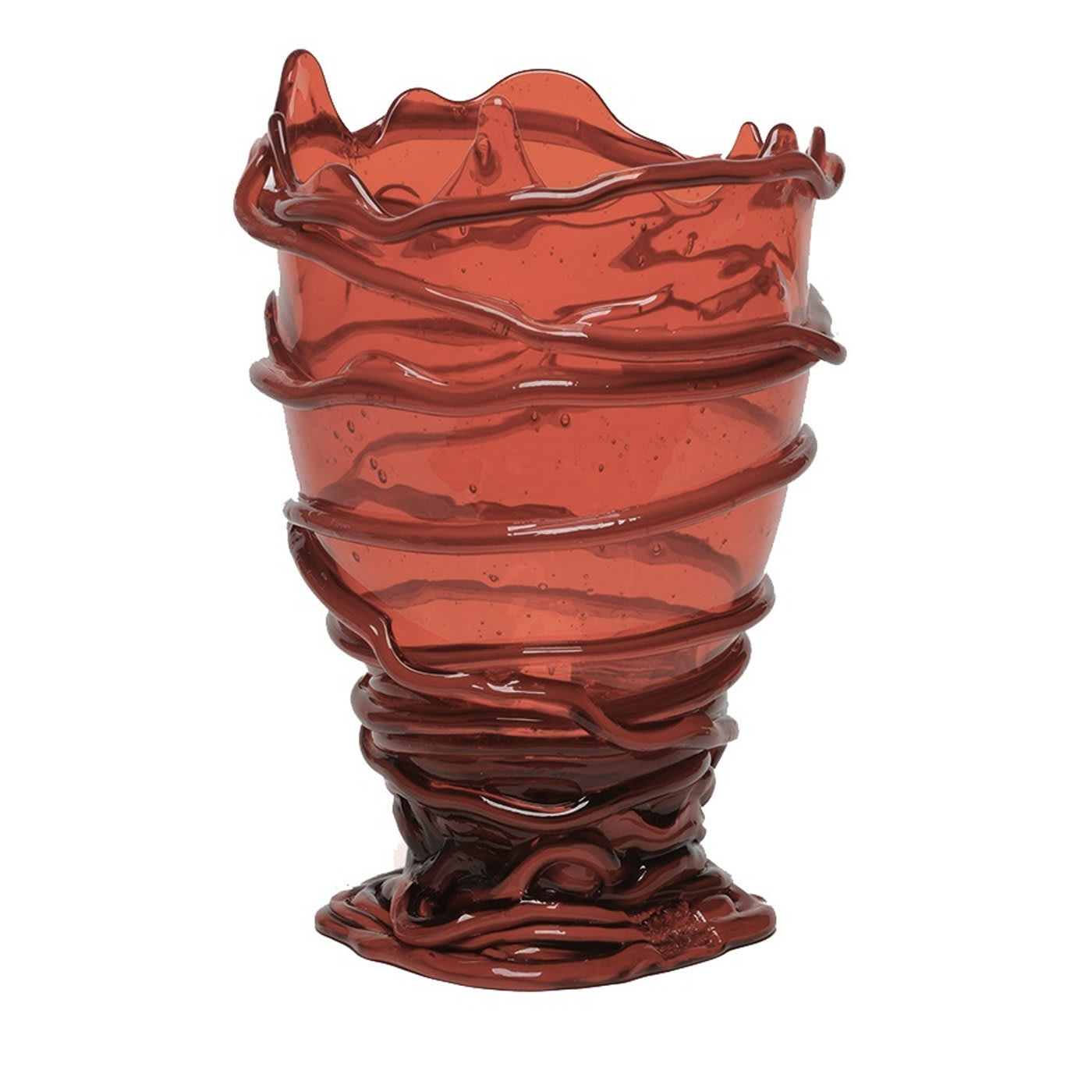 Pompitu II Medium Red Vase by Gaetano Pesce - Corsi Design Factory