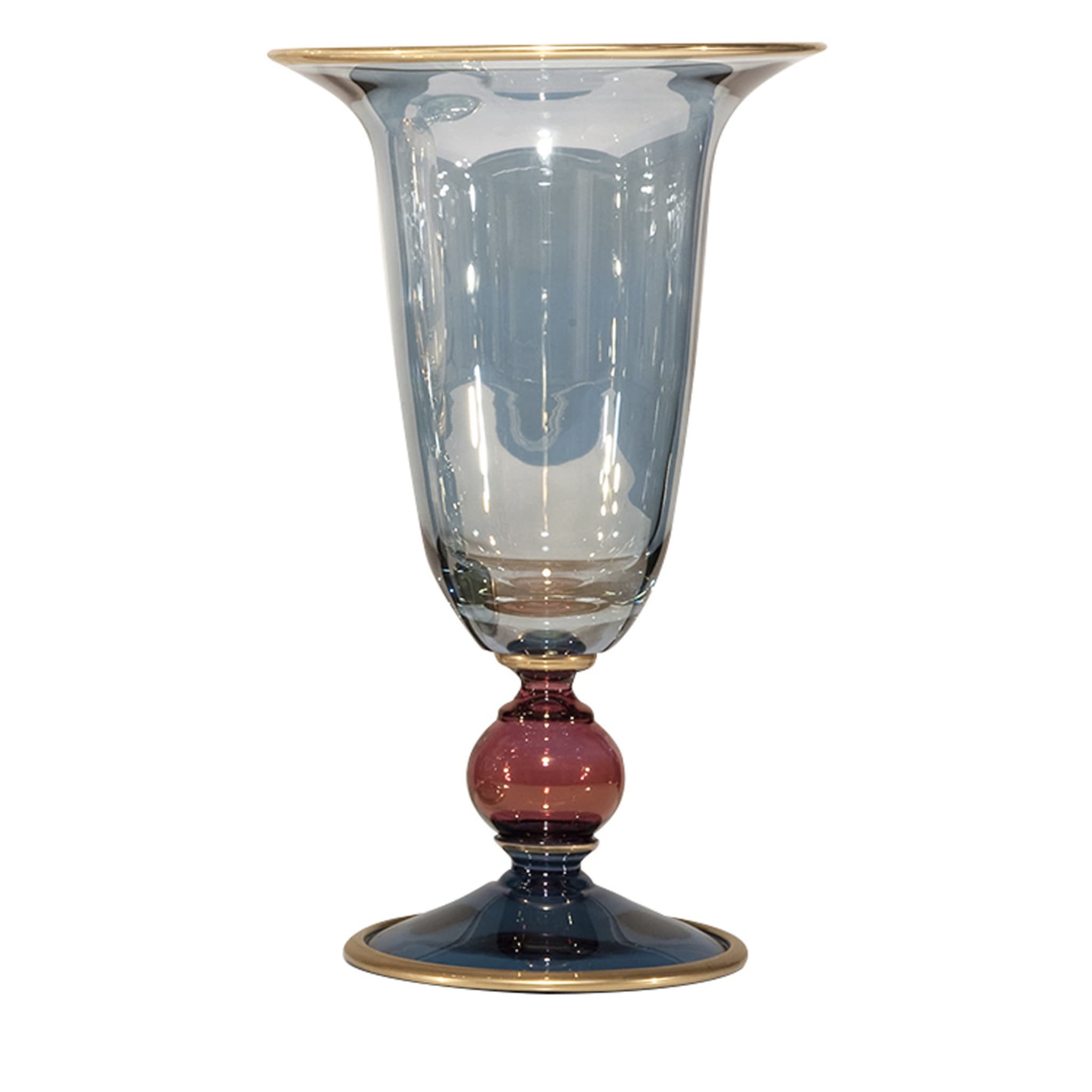 Arlecchino Pale Blue Vase - Main view