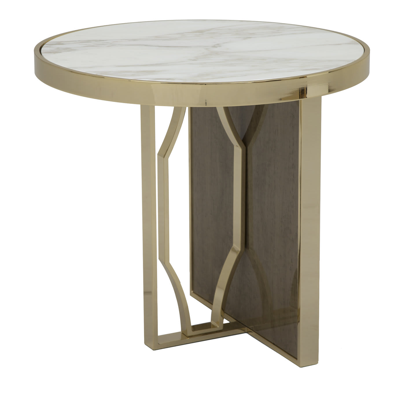 Satin Round Maple Side Table - Cafedesart