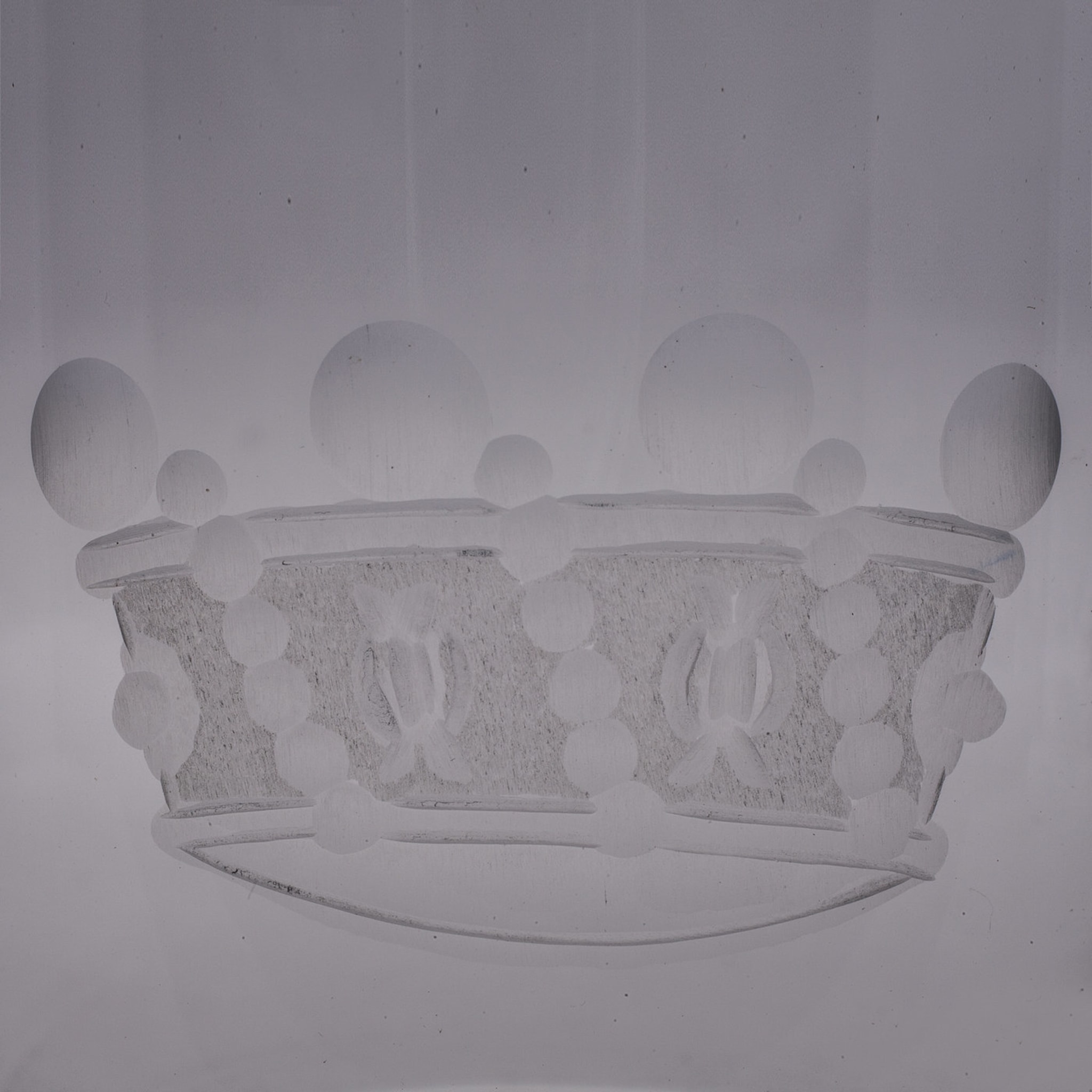 Set of 6 Water Glasses with Crowns - Alternative view 1