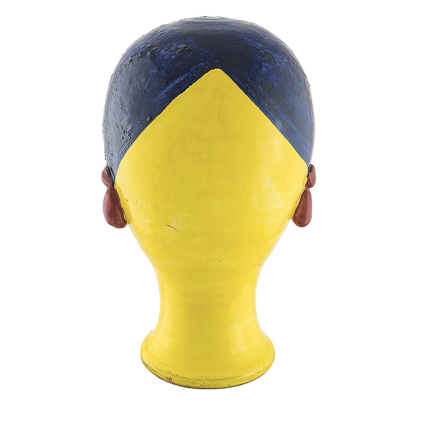 Small Yellow Head Sculpture - Alessi Ceramiche