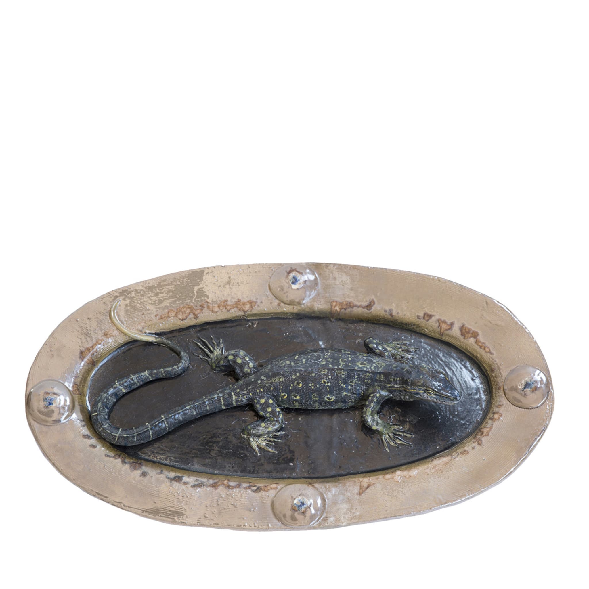 Salamander-Keramik-Teller - Hauptansicht
