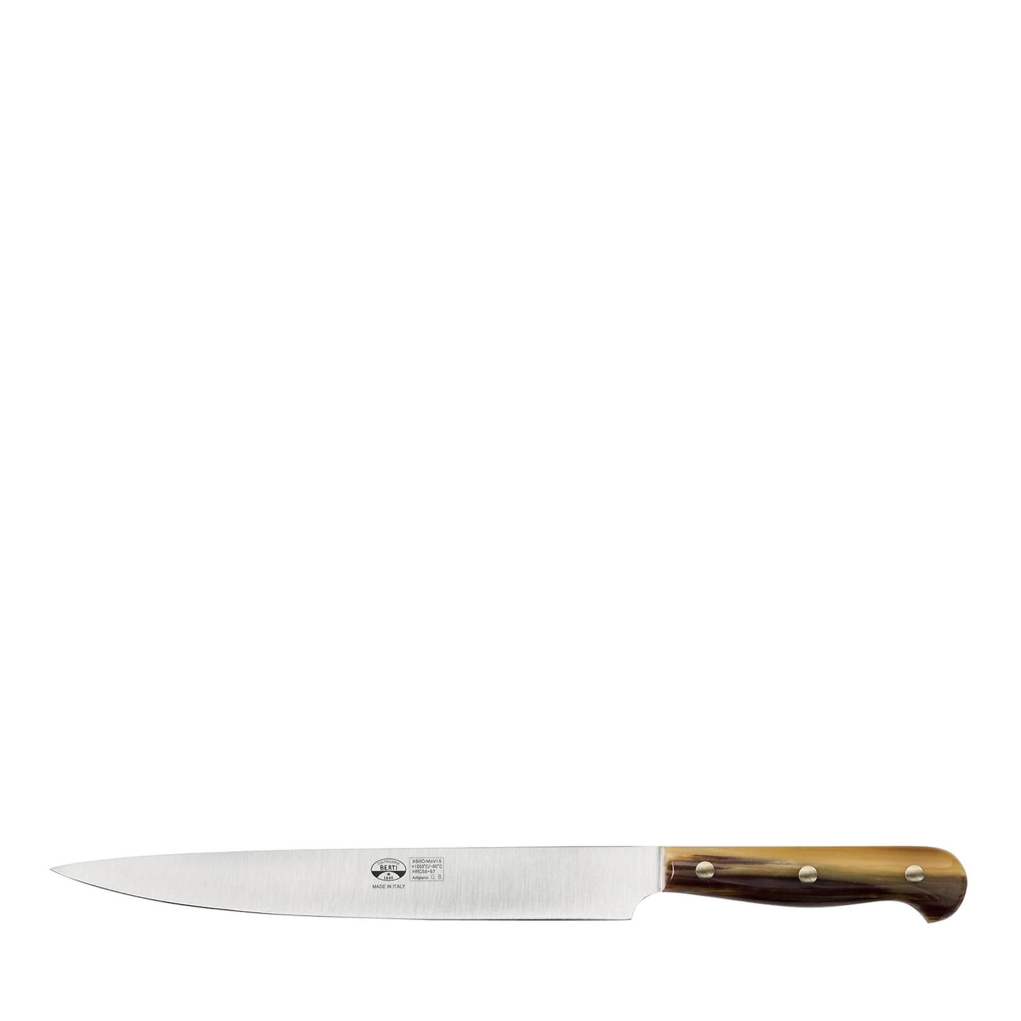 Couteau pour rôtis et coupes froides avec manche en Cornotech - Vue principale