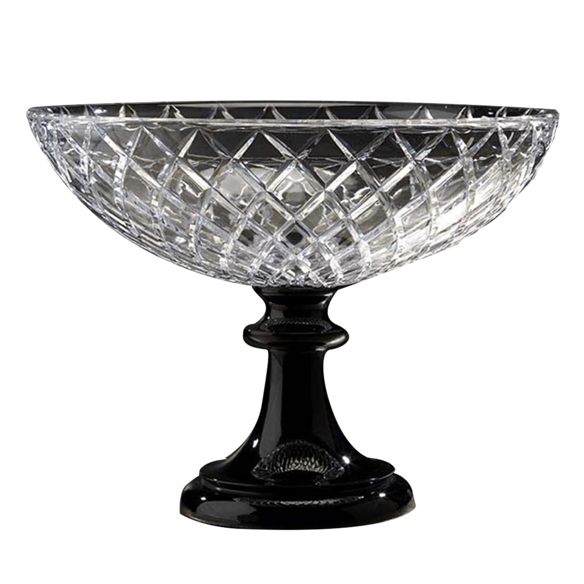 Crystal Centerpiece in Clear and Black - Main view