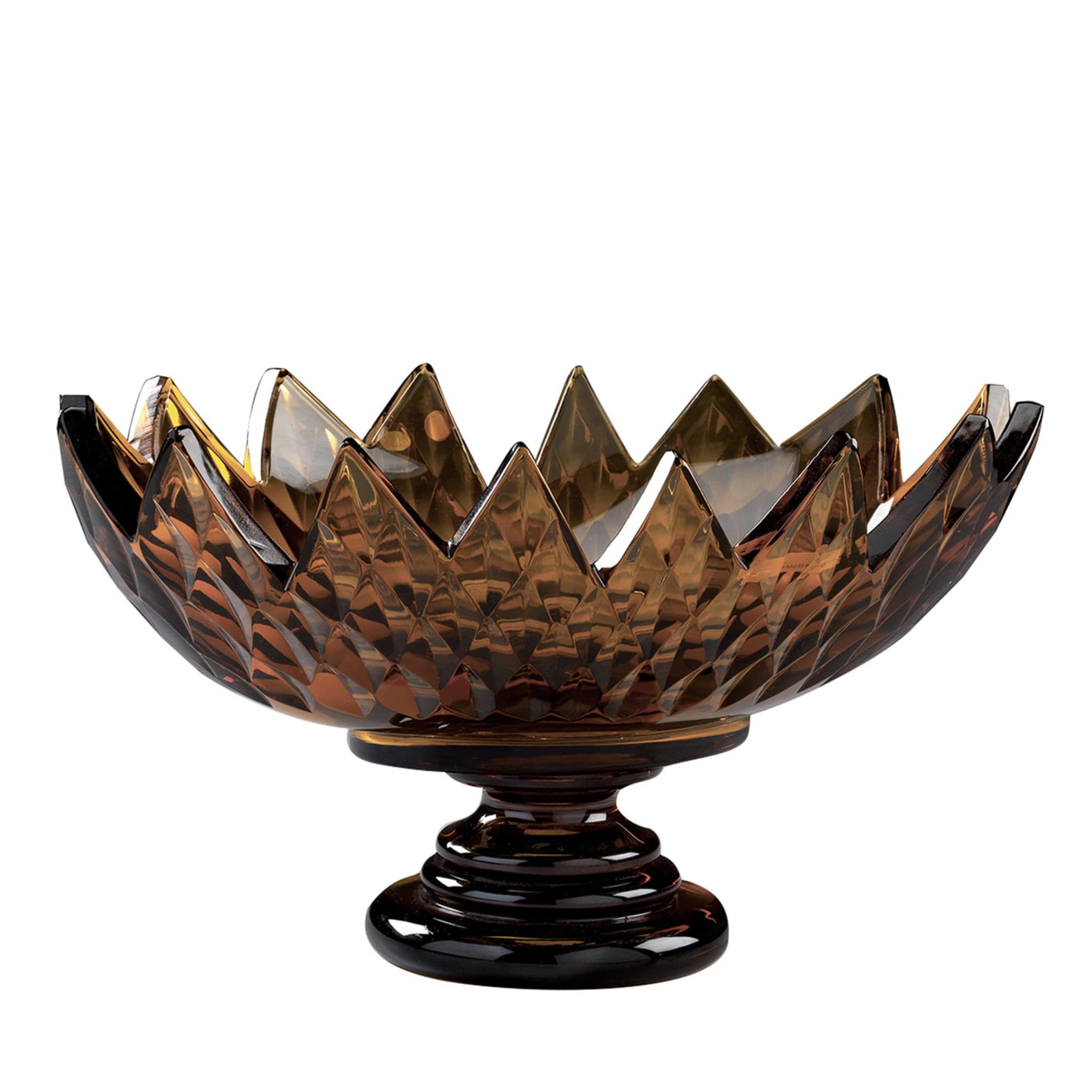 Crystal Bowl in Amber - Main view