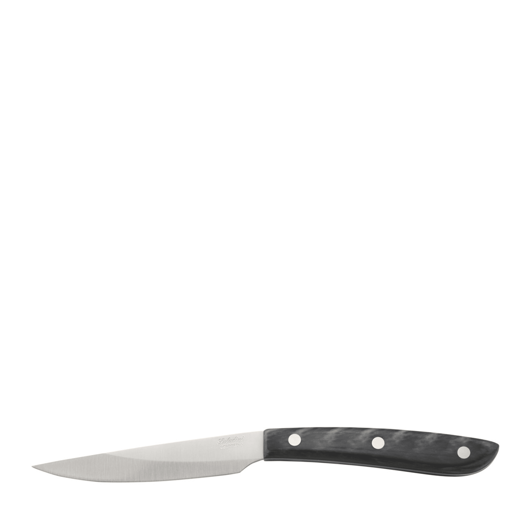 Rustic Steak Knife - Buffalo Horn - Saladini Italian Knives - (PREORDER)