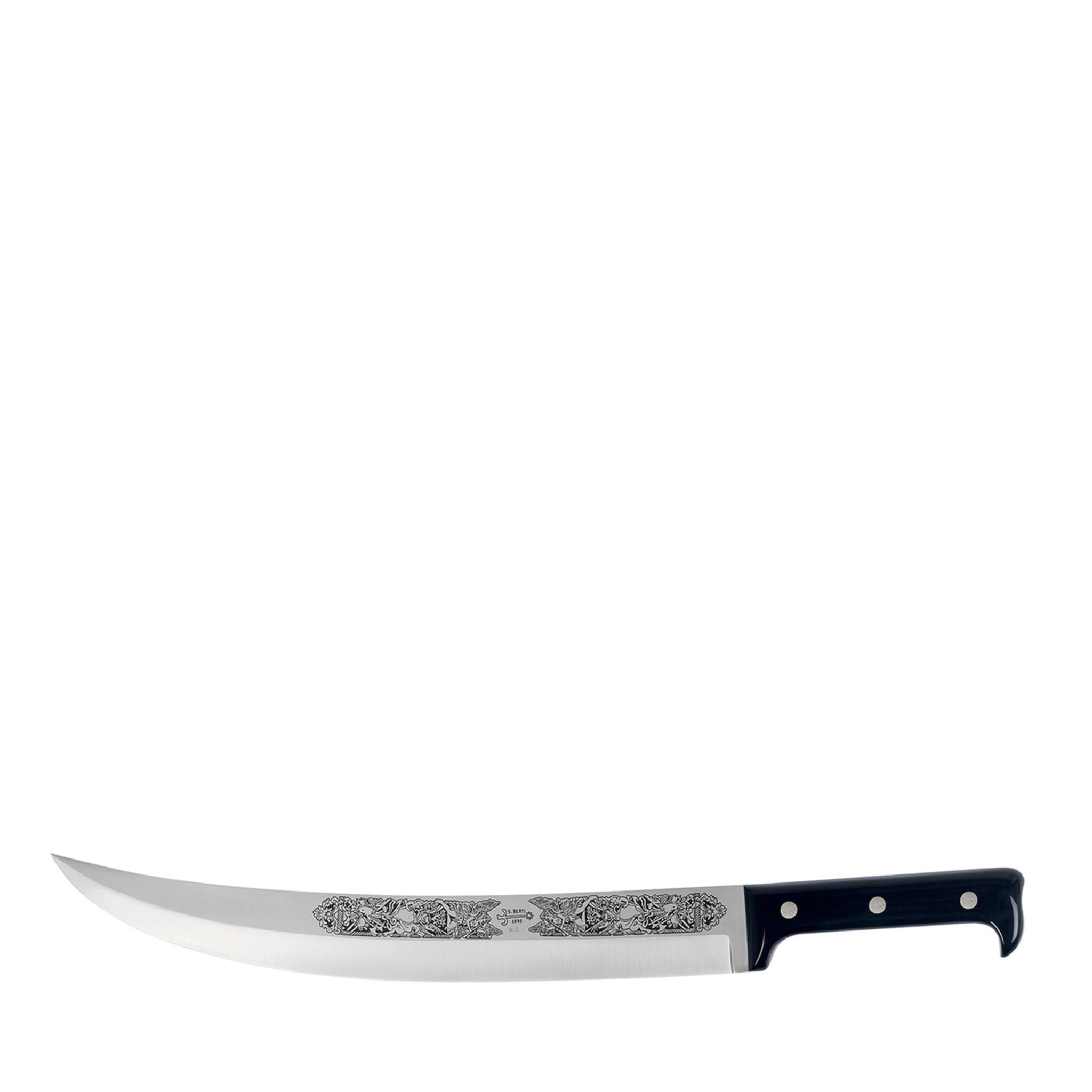 Saber Knife with Black Plexiglass Handle - Main view