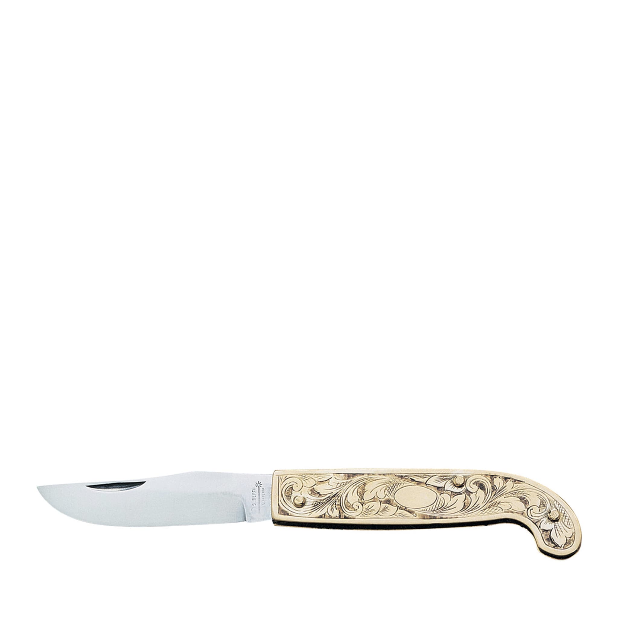 Zuava Pocket Knife with Brass Handle - Main view
