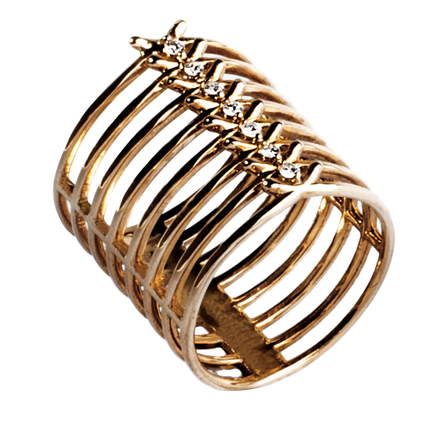 Spinae Eight-Element Ring - Paola Grande