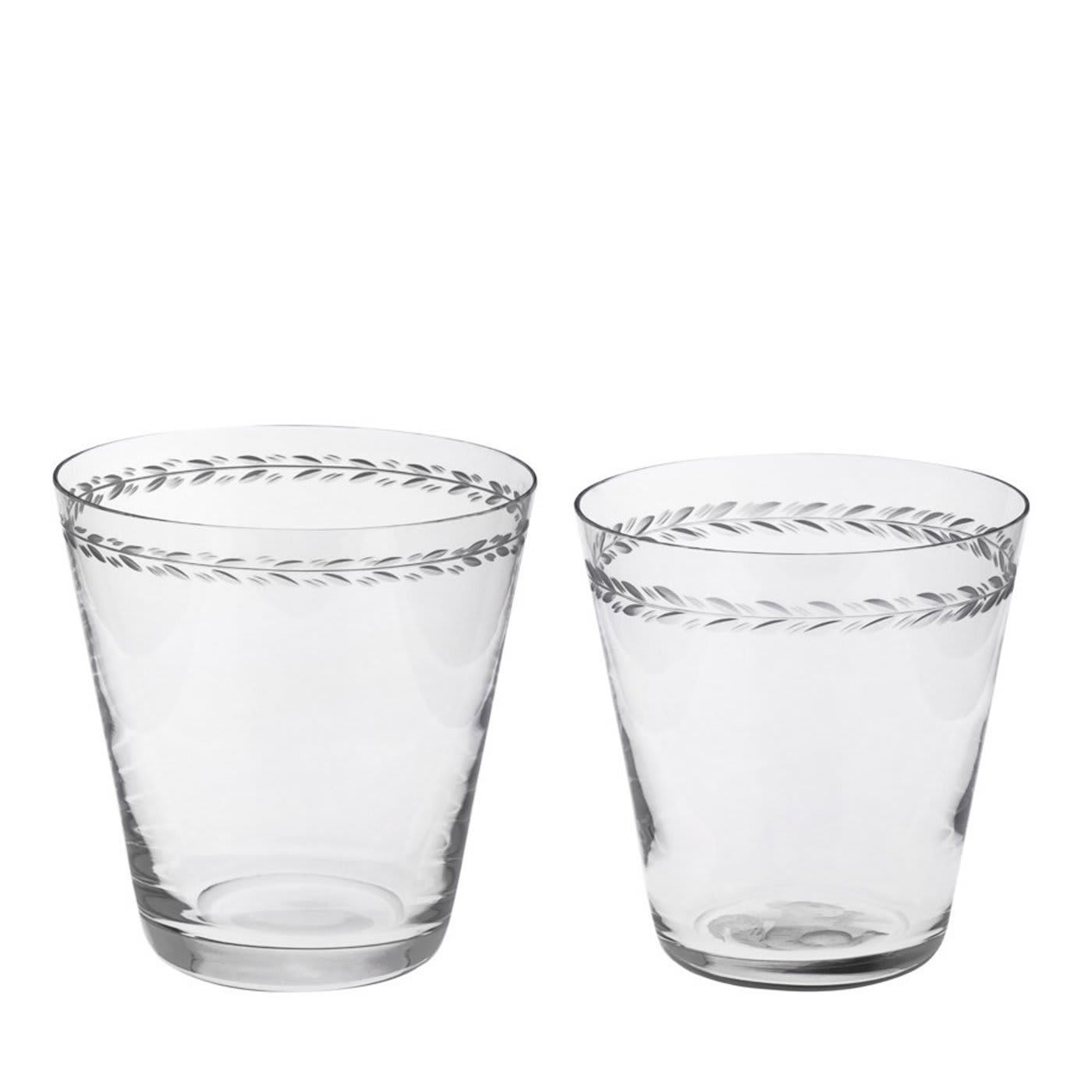 Wine and Water Cibrario Crystal Glasses - Moleria Locchi