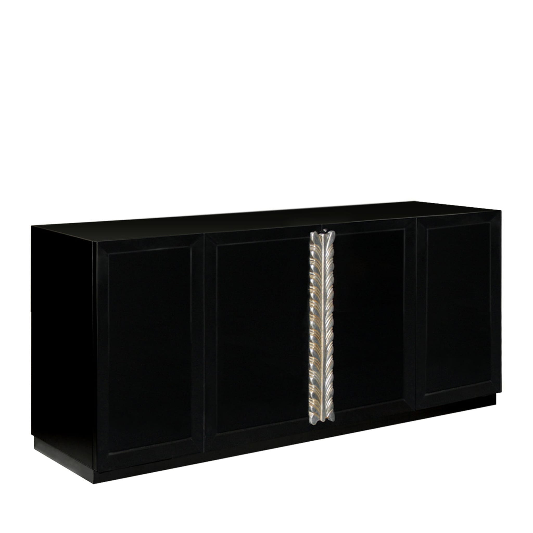 Sibilla Sideboard with Plinth Base and Silver Leaf - Main view