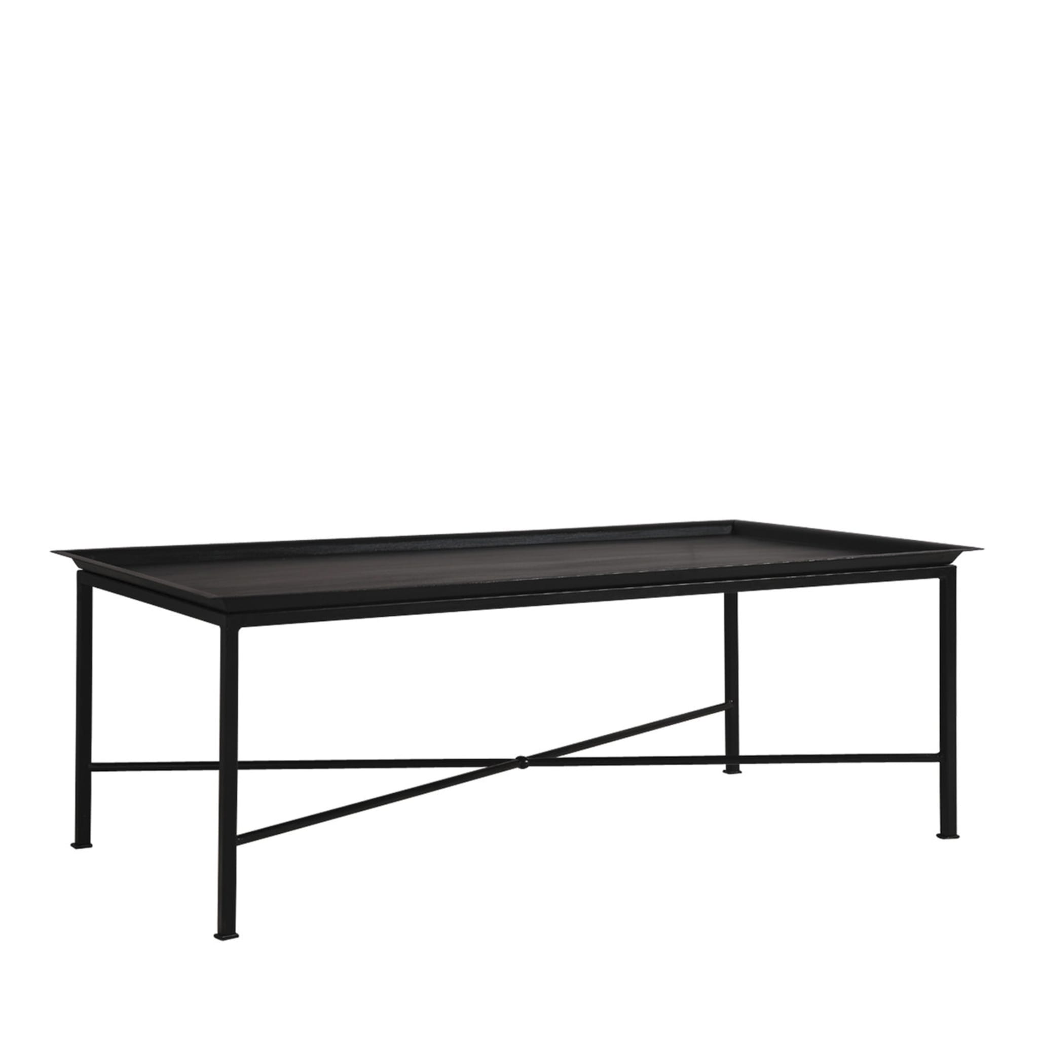 Black Patina Coffee Table and Tray - Main view